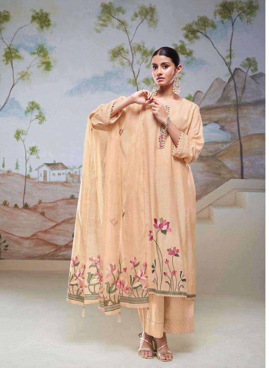 Ganga Fashion Nyssa C1831 TO C1836 Bemberg Silk Dress Material ( 6 Pcs Catalog )