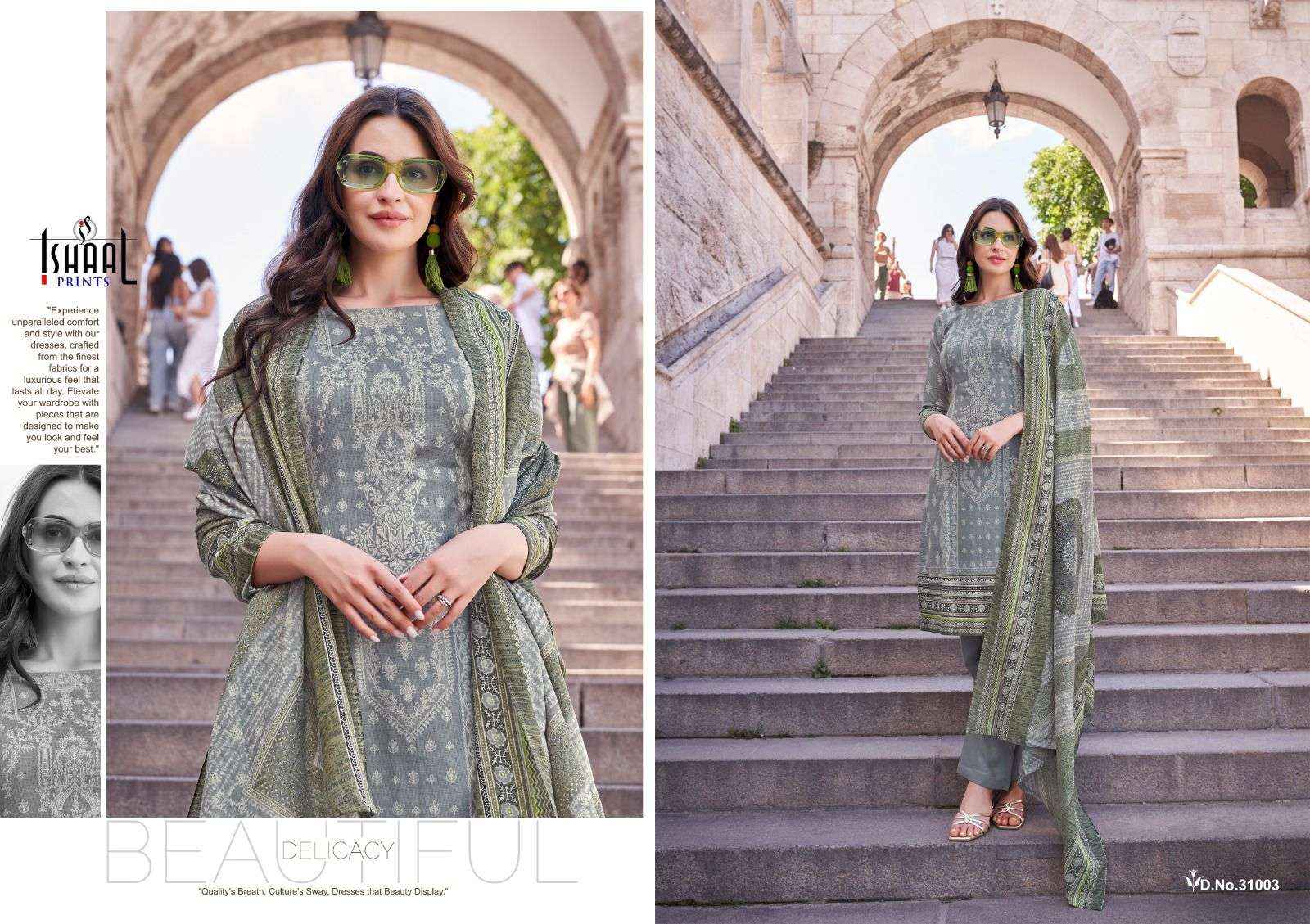 ISHAAL PRINTS GULMOHAR VOL 31 LAWN COTTON PRINT SALWAR SUIT ( 10 PCS CATALOG )