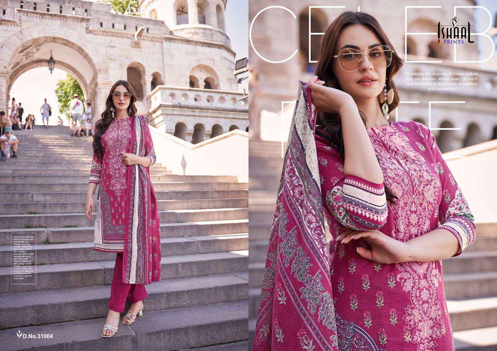 ISHAAL PRINTS GULMOHAR VOL 31 LAWN COTTON PRINT SALWAR SUIT ( 10 PCS CATALOG )