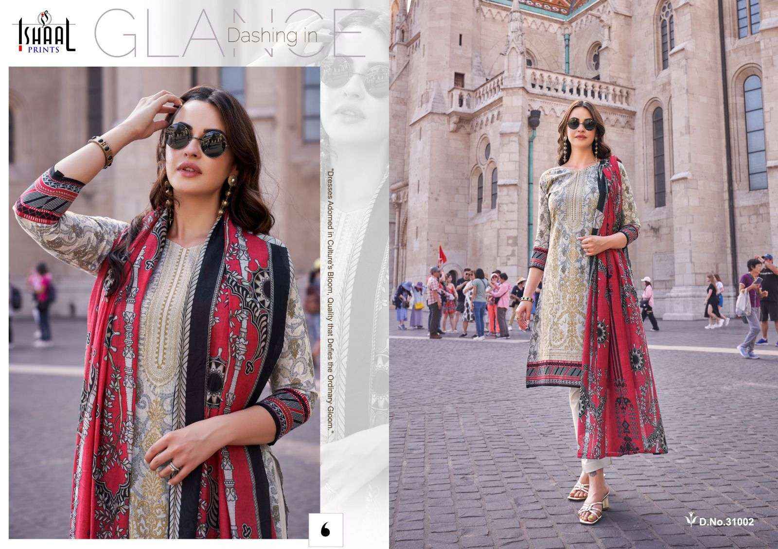 ISHAAL PRINTS GULMOHAR VOL 31 LAWN COTTON PRINT SALWAR SUIT ( 10 PCS CATALOG )