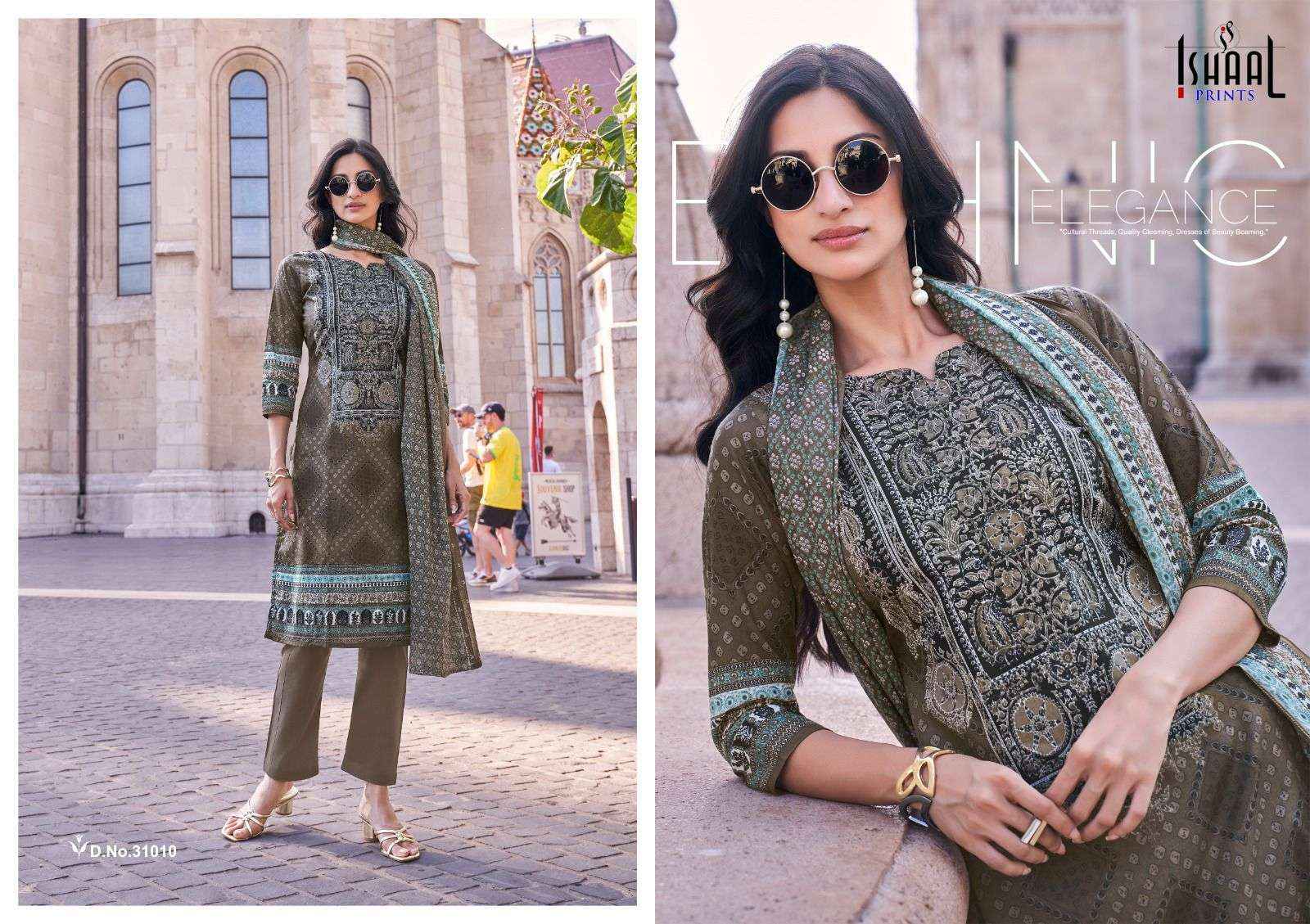 ISHAAL PRINTS GULMOHAR VOL 31 LAWN COTTON PRINT SALWAR SUIT ( 10 PCS CATALOG )