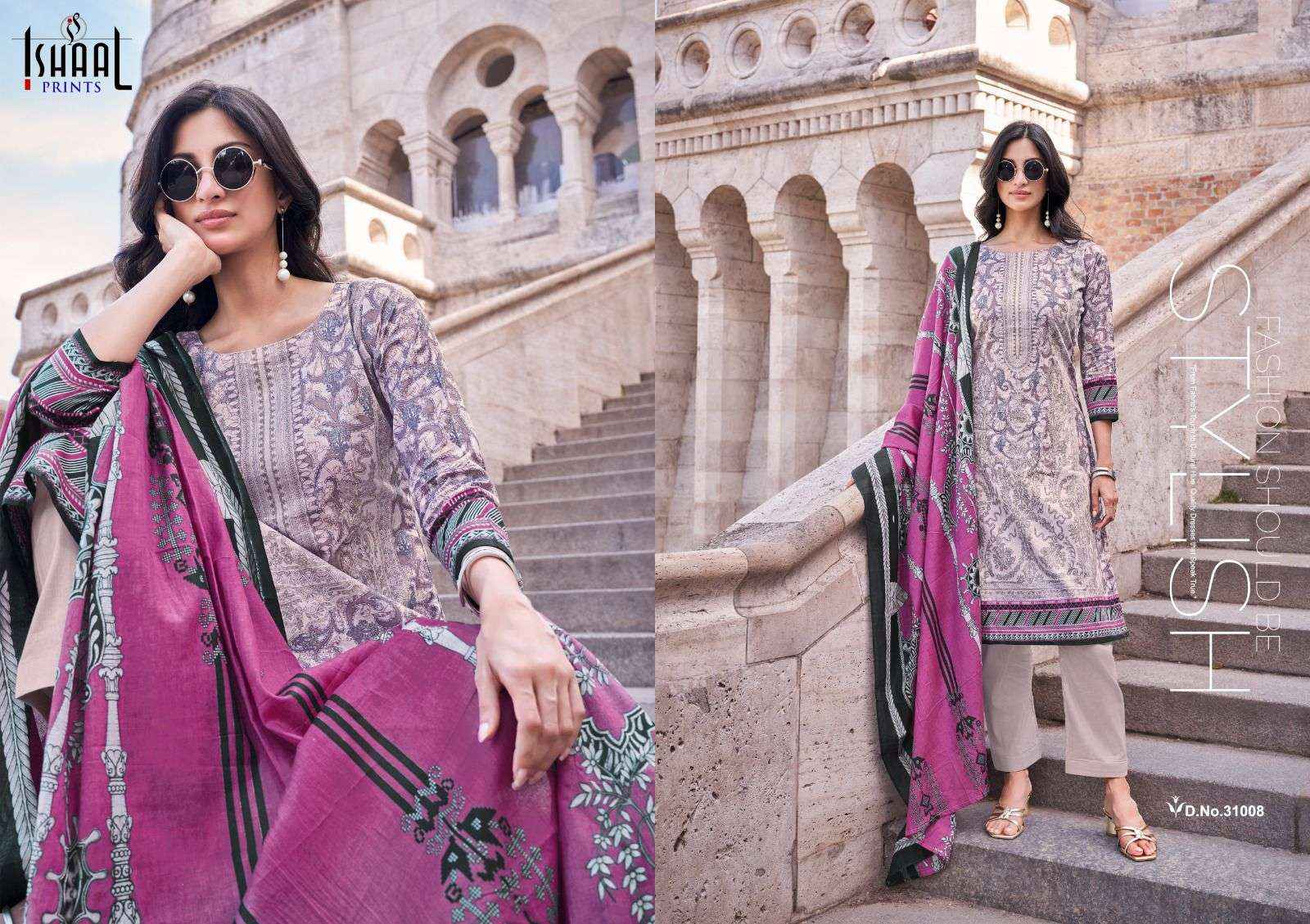 ISHAAL PRINTS GULMOHAR VOL 31 LAWN COTTON PRINT SALWAR SUIT ( 10 PCS CATALOG )