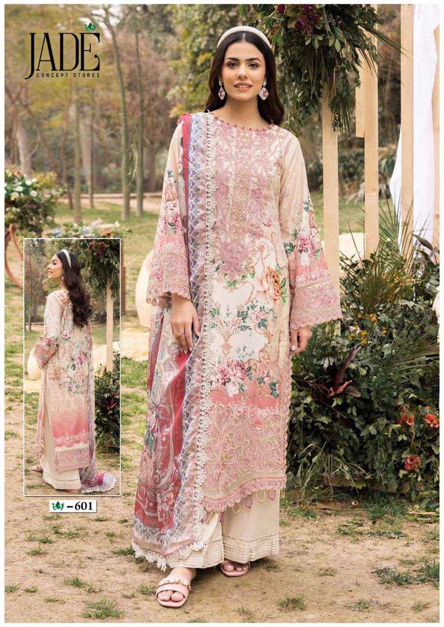 JADE CRIMSON EXCLUSIVE HEAVY LAWN COLLECTION VOL 6 COTTON SUIT ( 6 PCS CATALOG )