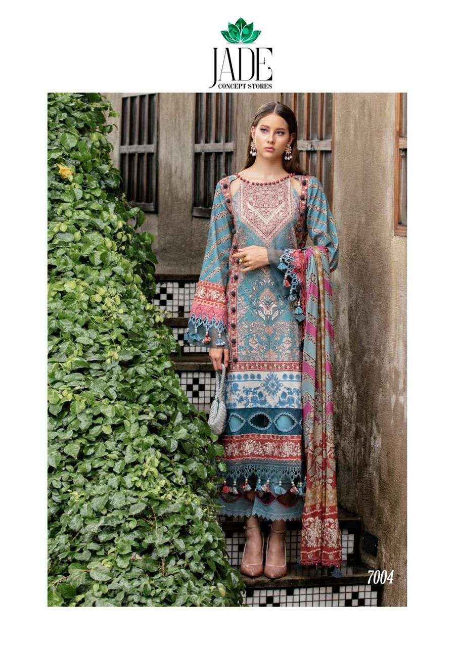 JADE CRIMSON EXCLUSIVE HEAVY LAWN COLLECTION VOL 7 PAKISTANI SUITS  ( 6 PCS CATALOG )