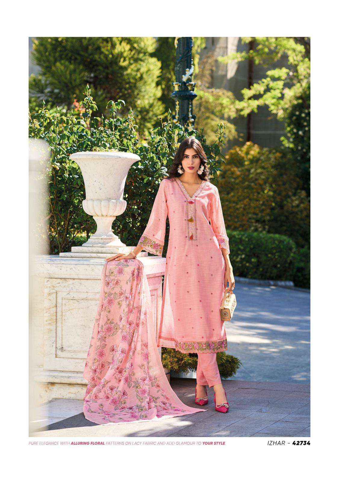 KAILEE FASHION IZHAAR VOL 3 LINEN DESIGNER READY MADE SUIT ( 6 PCS CATALOG )