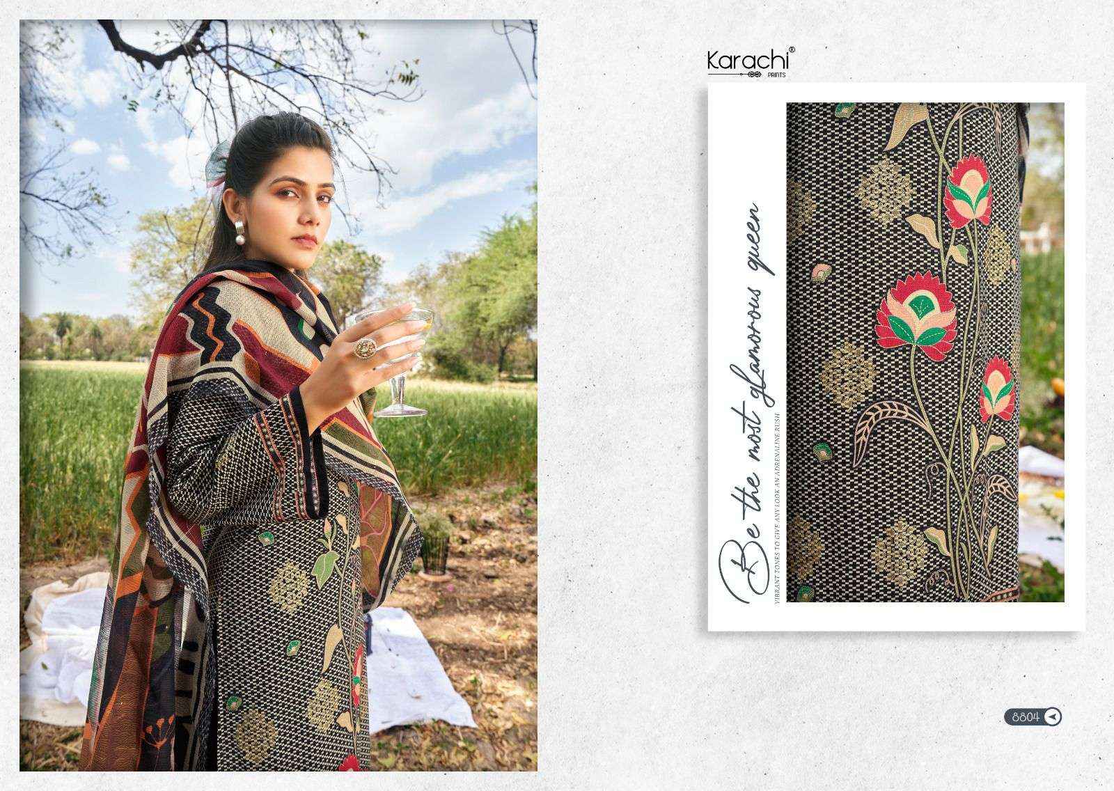 Karachi Prints Kesar Alfaaz Digital Pakistani Designer Suits ( 4 Pcs Catalog ) 