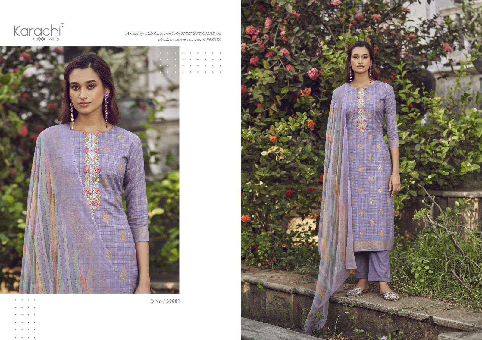 KARACHI PRINTS MAAHI LAWN COTTON DRESS MATERIAL ( 6 PCS CATALOG )