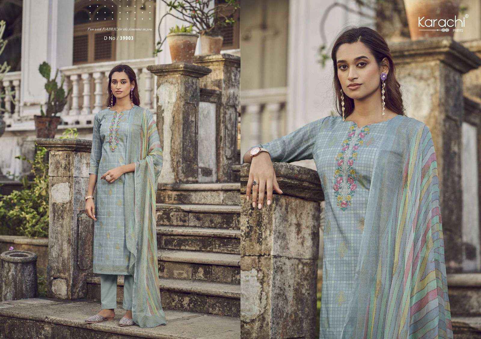 KARACHI PRINTS MAAHI LAWN COTTON DRESS MATERIAL ( 6 PCS CATALOG )