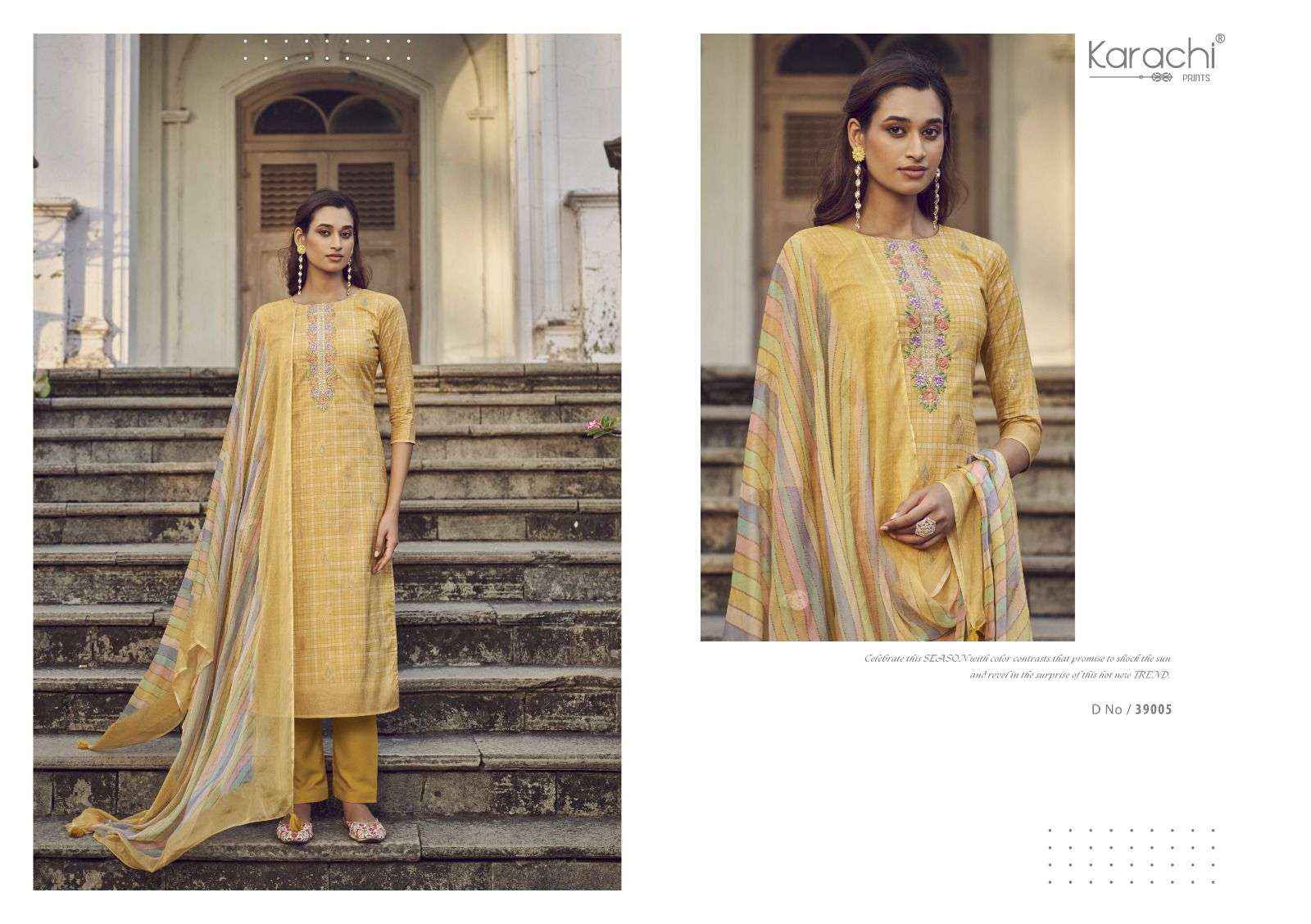 KARACHI PRINTS MAAHI LAWN COTTON DRESS MATERIAL ( 6 PCS CATALOG )