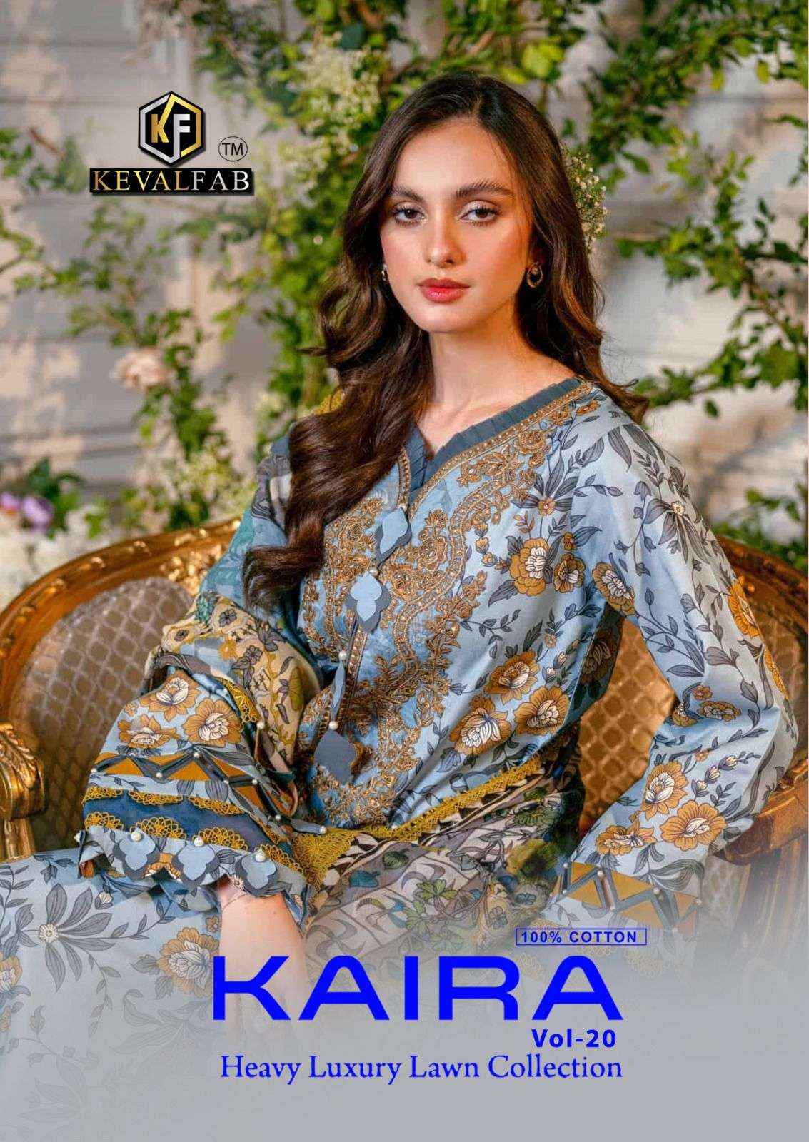 KEVAL FAB KAIRA VOL 20 COTTON PAKISTANI SALWAR KAMEEZ ( 6 PCS CATALOG )