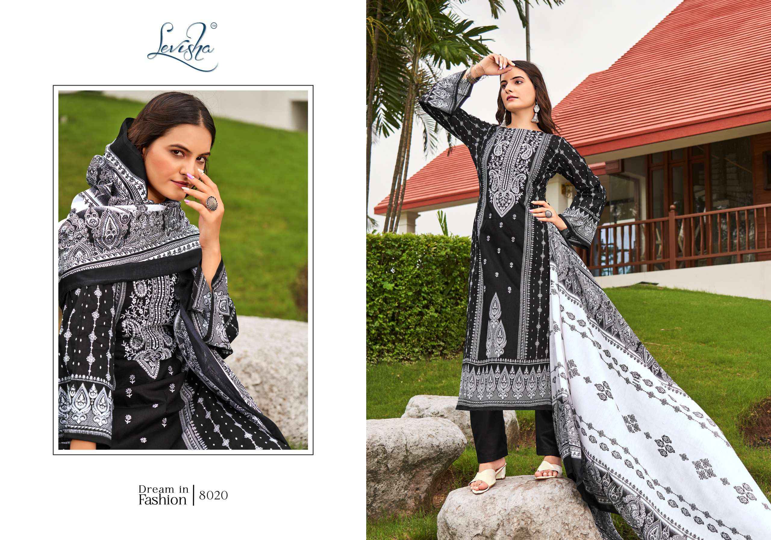 LEVISHA NAIRA NX VOL 8 COTTON DESIGNER SALWAR KAMEEZ ( 8 PCS CATALOG )