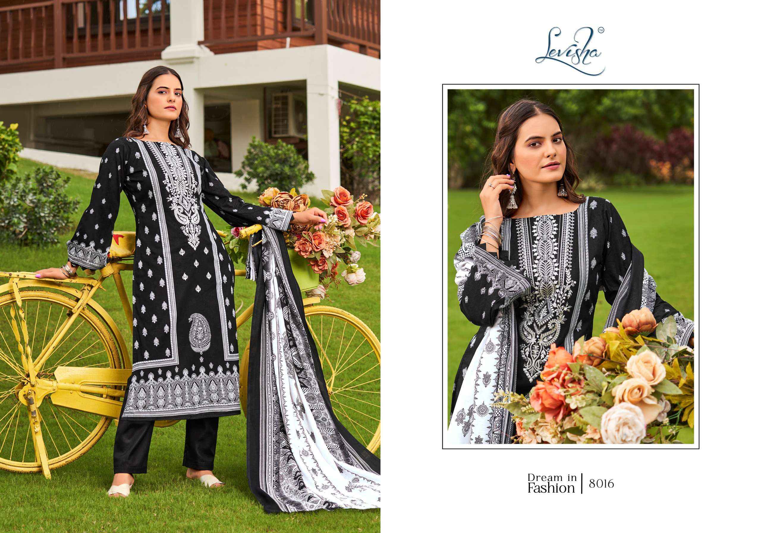 LEVISHA NAIRA NX VOL 8 COTTON DESIGNER SALWAR KAMEEZ ( 8 PCS CATALOG )