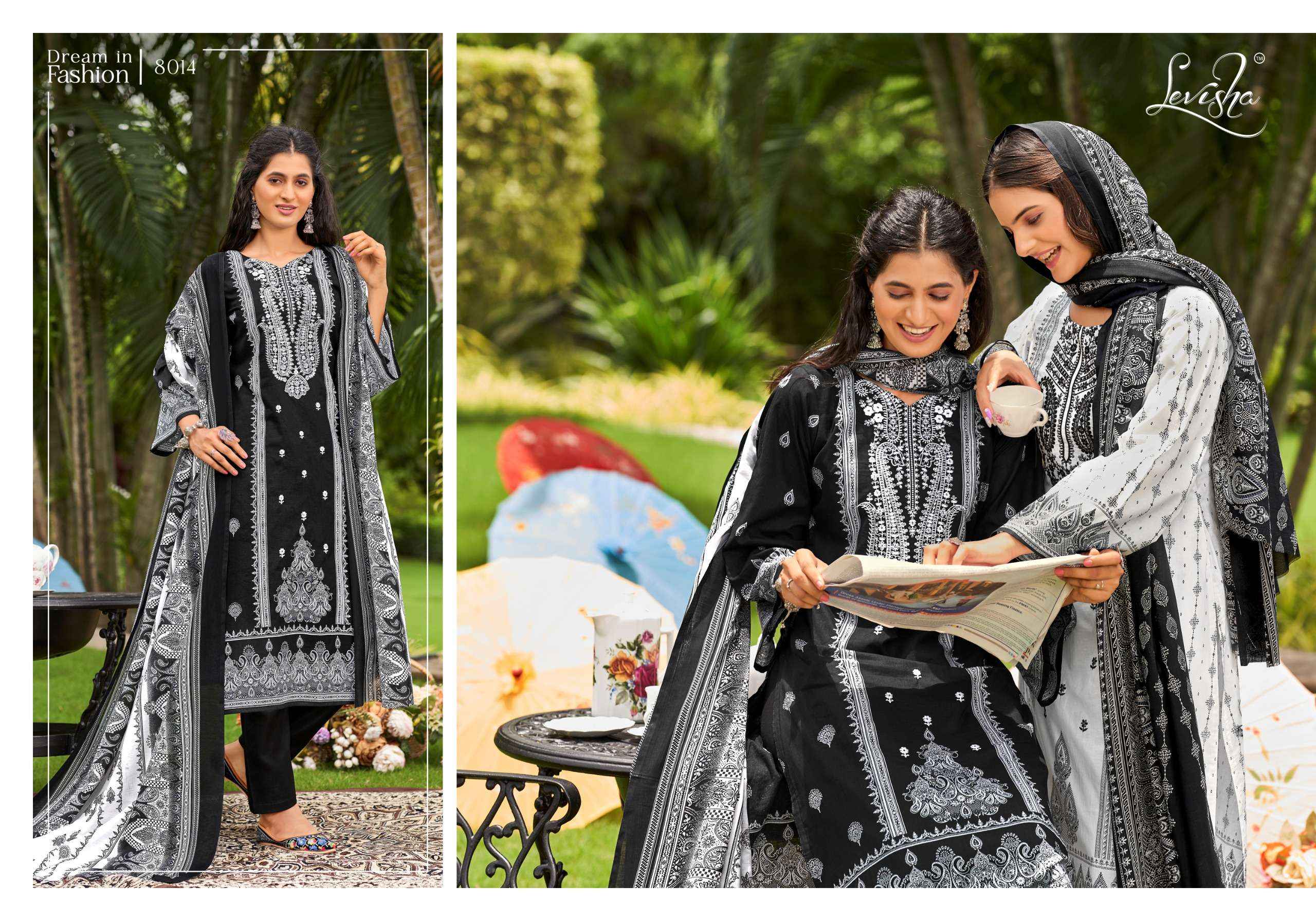 LEVISHA NAIRA NX VOL 8 COTTON DESIGNER SALWAR KAMEEZ ( 8 PCS CATALOG )