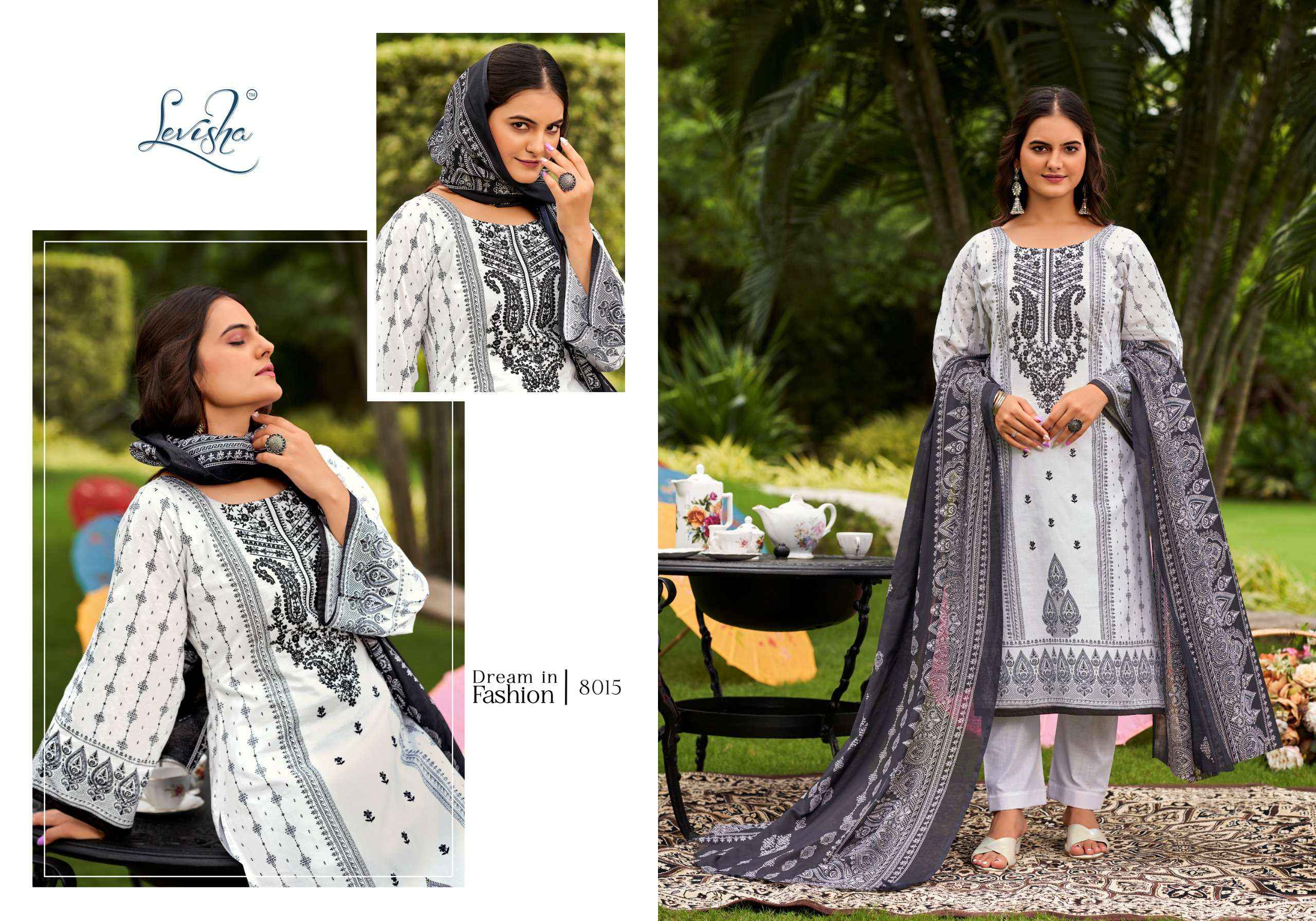 LEVISHA NAIRA NX VOL 8 COTTON DESIGNER SALWAR KAMEEZ ( 8 PCS CATALOG )