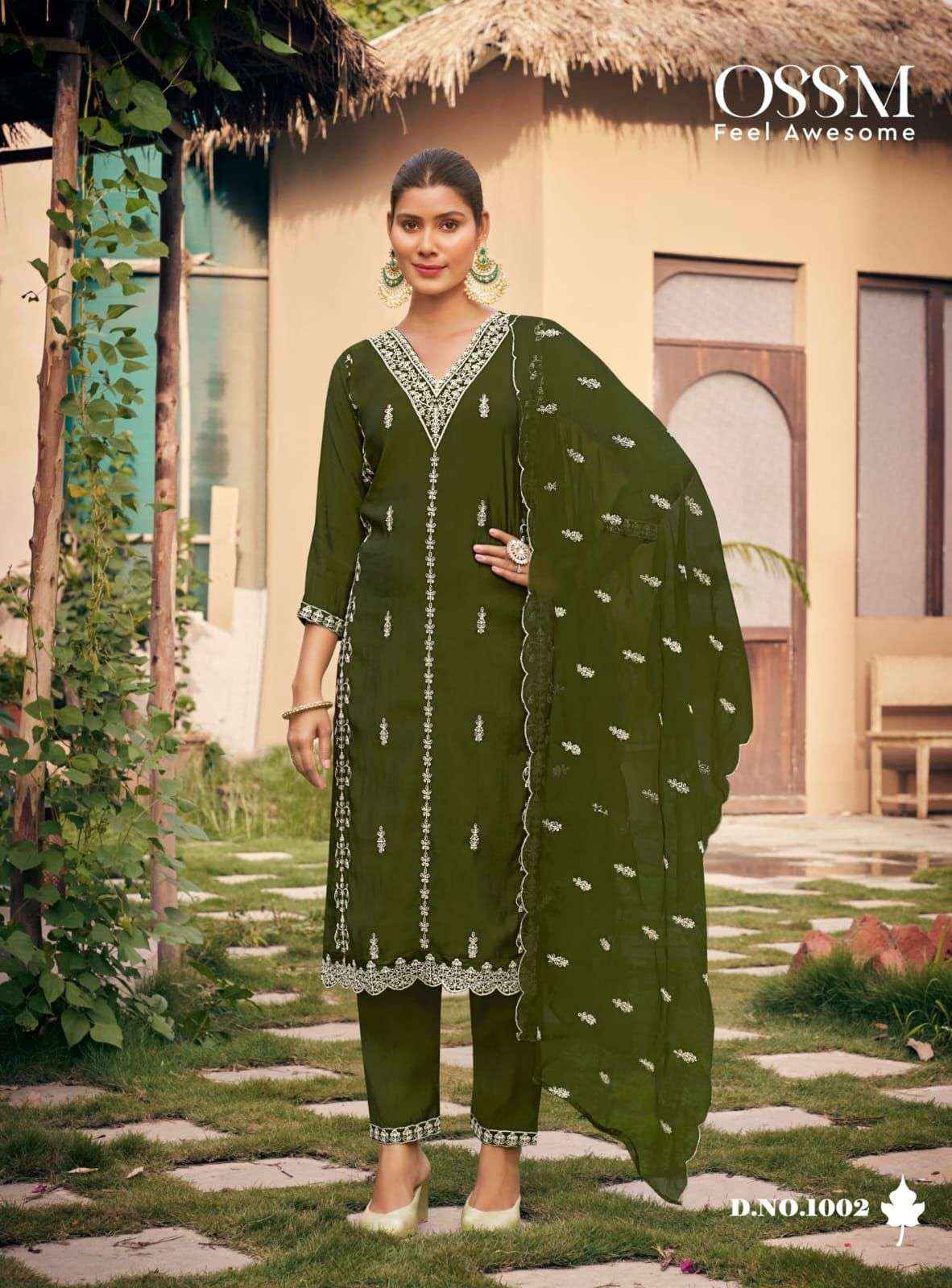 OSSM GULABI VOL 3 VISCOSE SILK FANCY EMBROIDERY KURTI COMBO SET ( 6 PCS CATALOG )