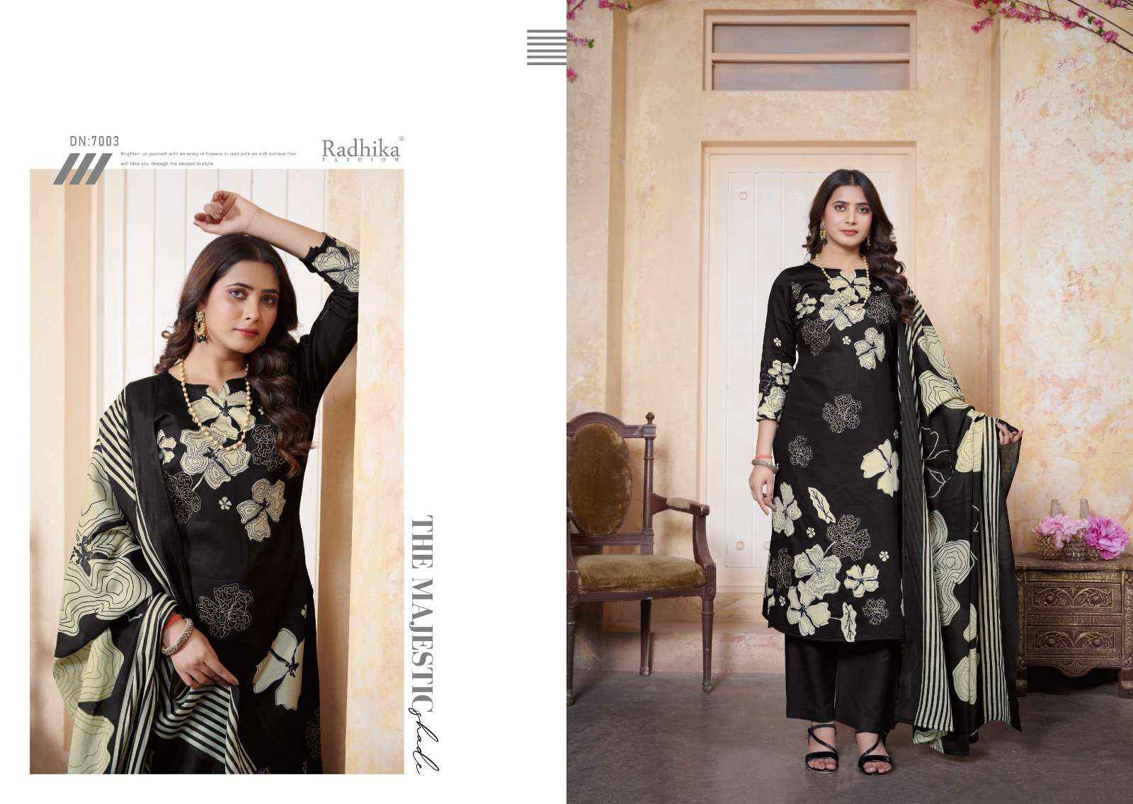 RADHIKA FASHION AZARA GULBAGH VOL 3 JAM COTTON DESIGNER PRINT SUIT ( 6 PCS CATALOG )