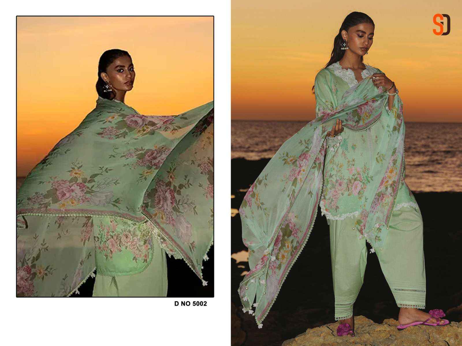 SHARADDHA DESIGNER SANA SAFINAZ VOL 5 LAWN COTTON SALWAR KAMEEZ ( 2 pcs set )