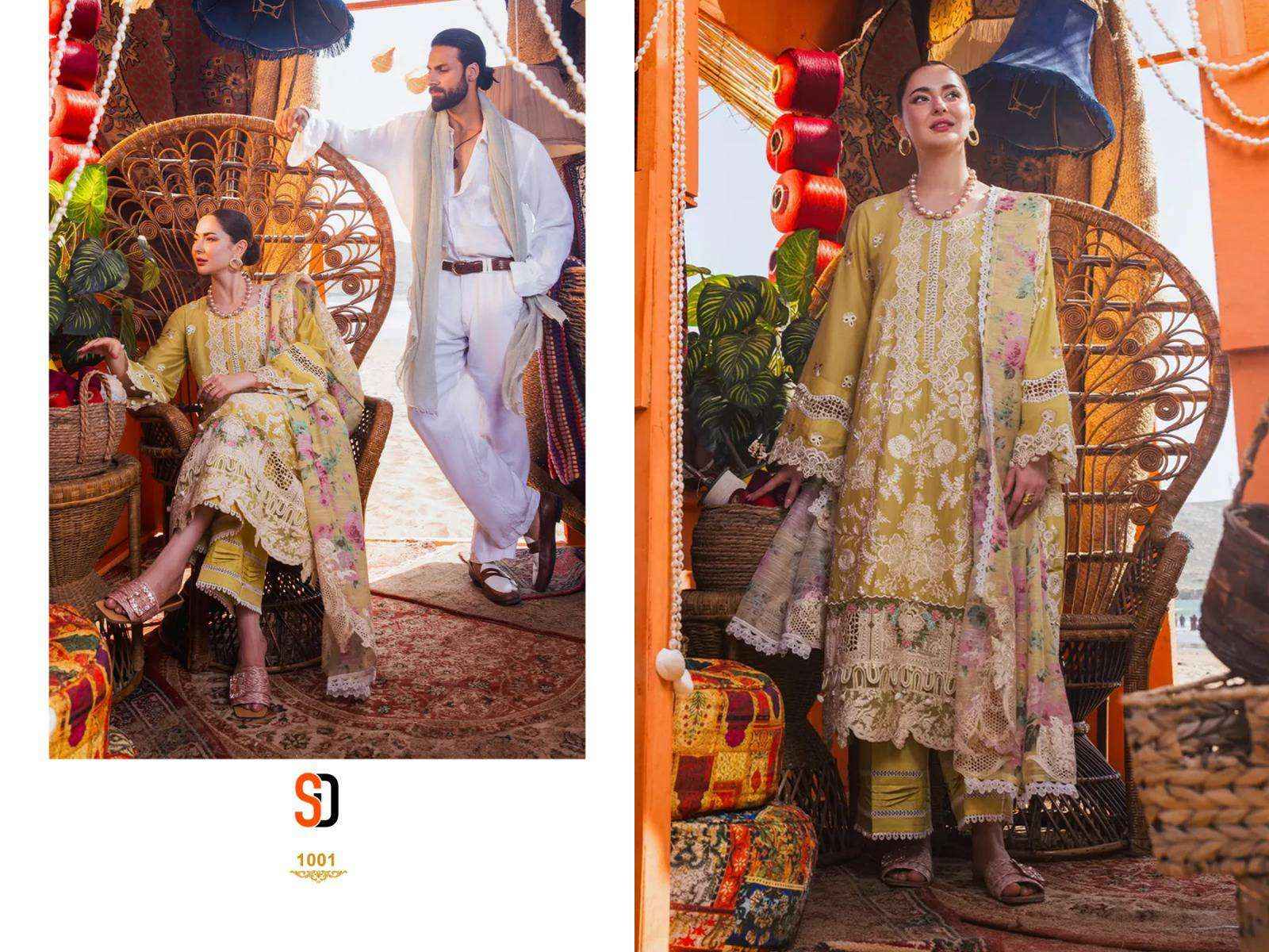 Shraddha Rangrasiya Vol 1 Cotton Heavy Embroidered Pakistani Suit ( 4 Pcs Catalog )