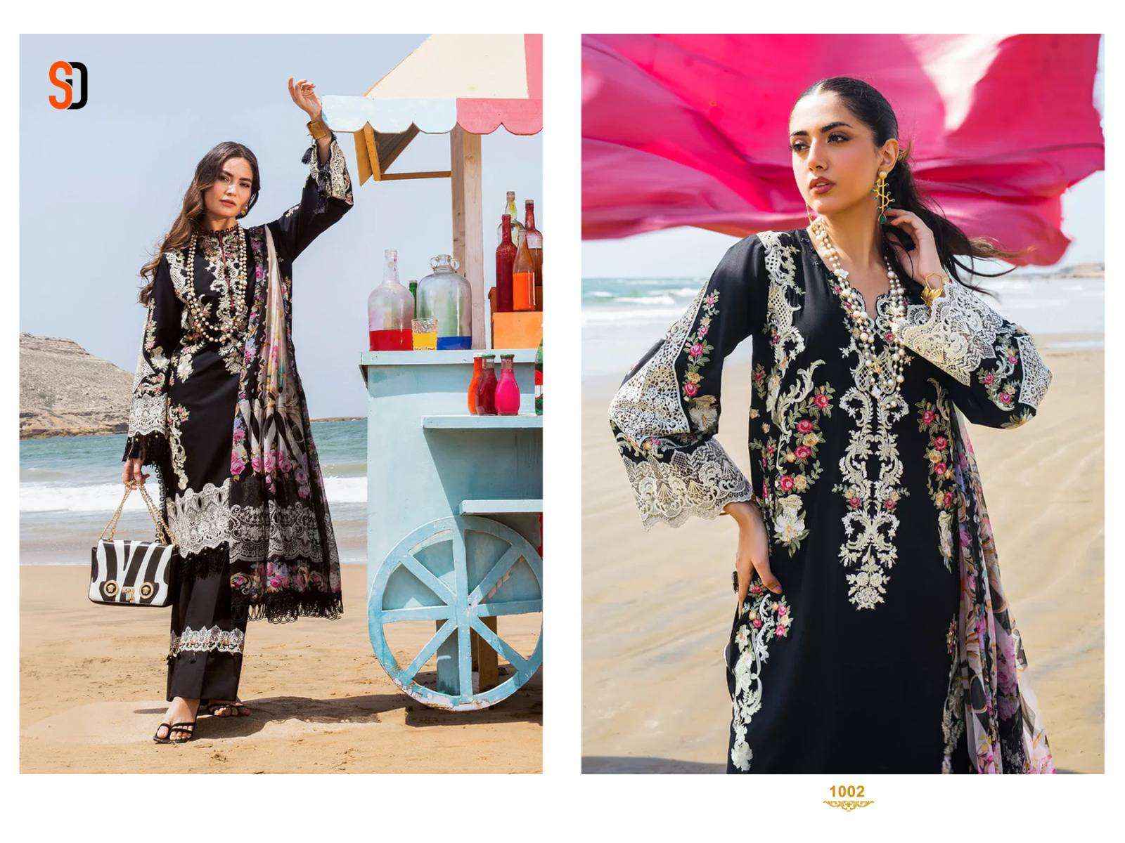 Shraddha Rangrasiya Vol 1 Cotton Heavy Embroidered Pakistani Suit ( 4 Pcs Catalog )