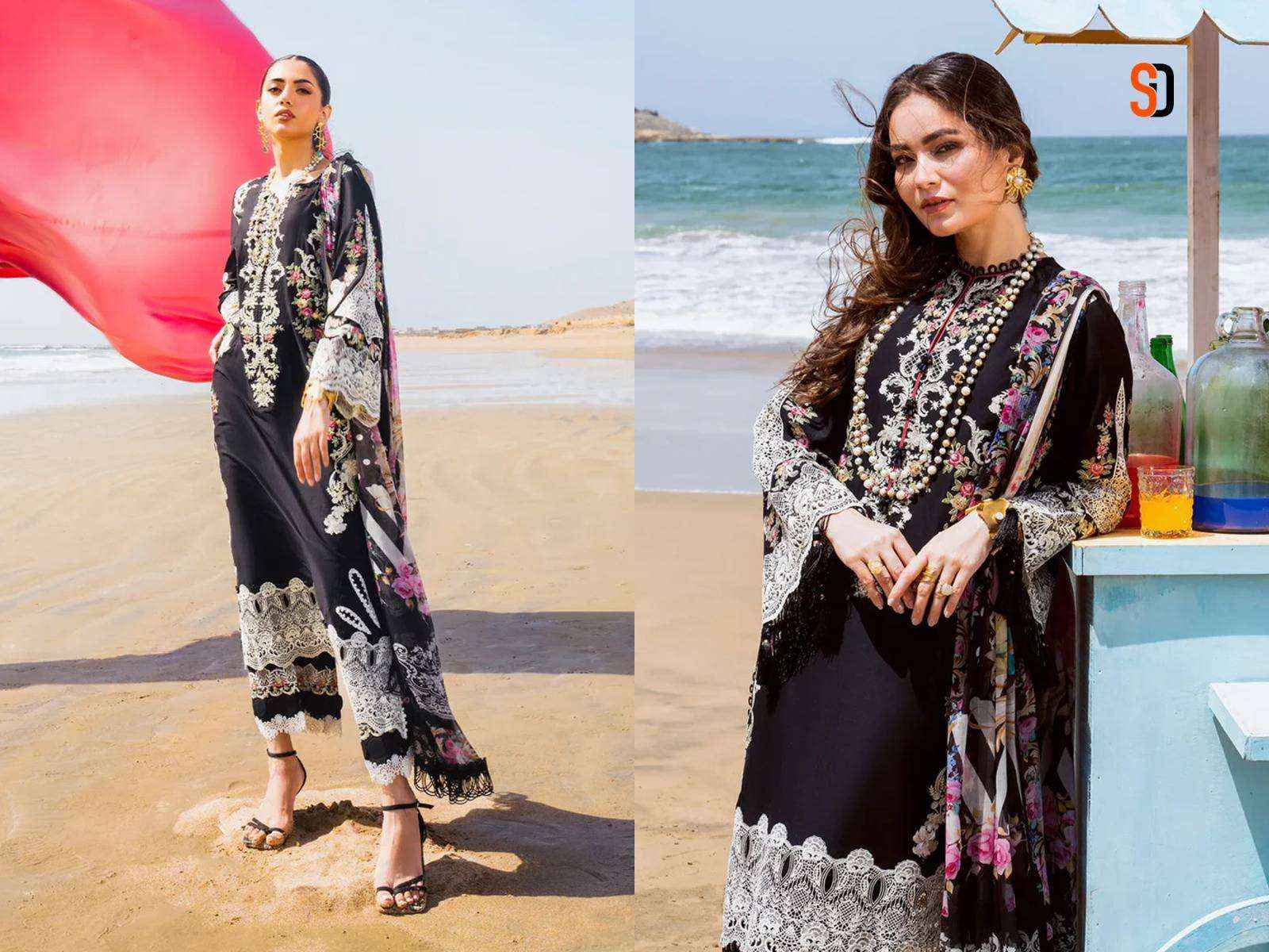 Shraddha Rangrasiya Vol 1 Cotton Heavy Embroidered Pakistani Suit ( 4 Pcs Catalog )