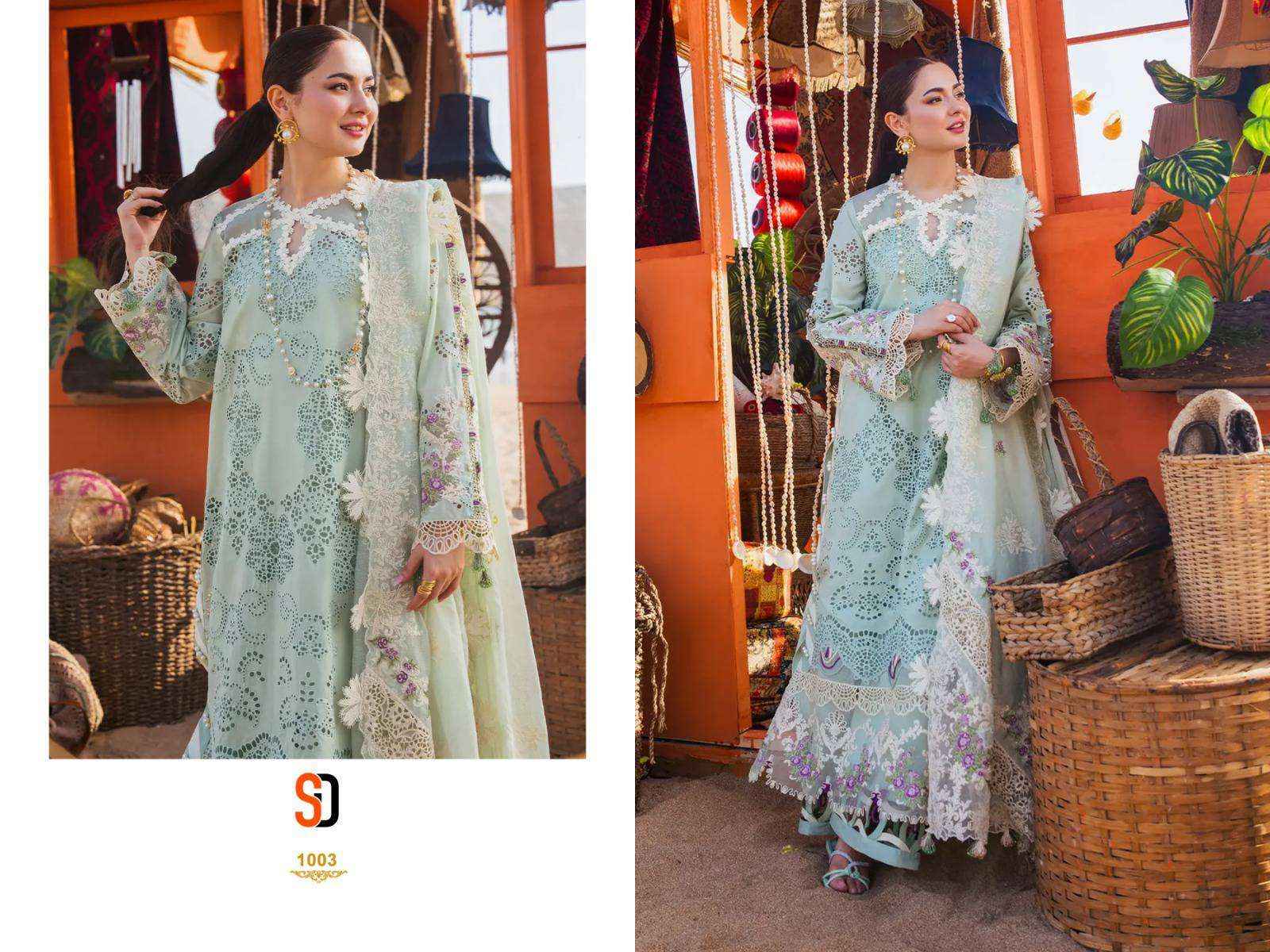 Shraddha Rangrasiya Vol 1 Cotton Heavy Embroidered Pakistani Suit ( 4 Pcs Catalog )