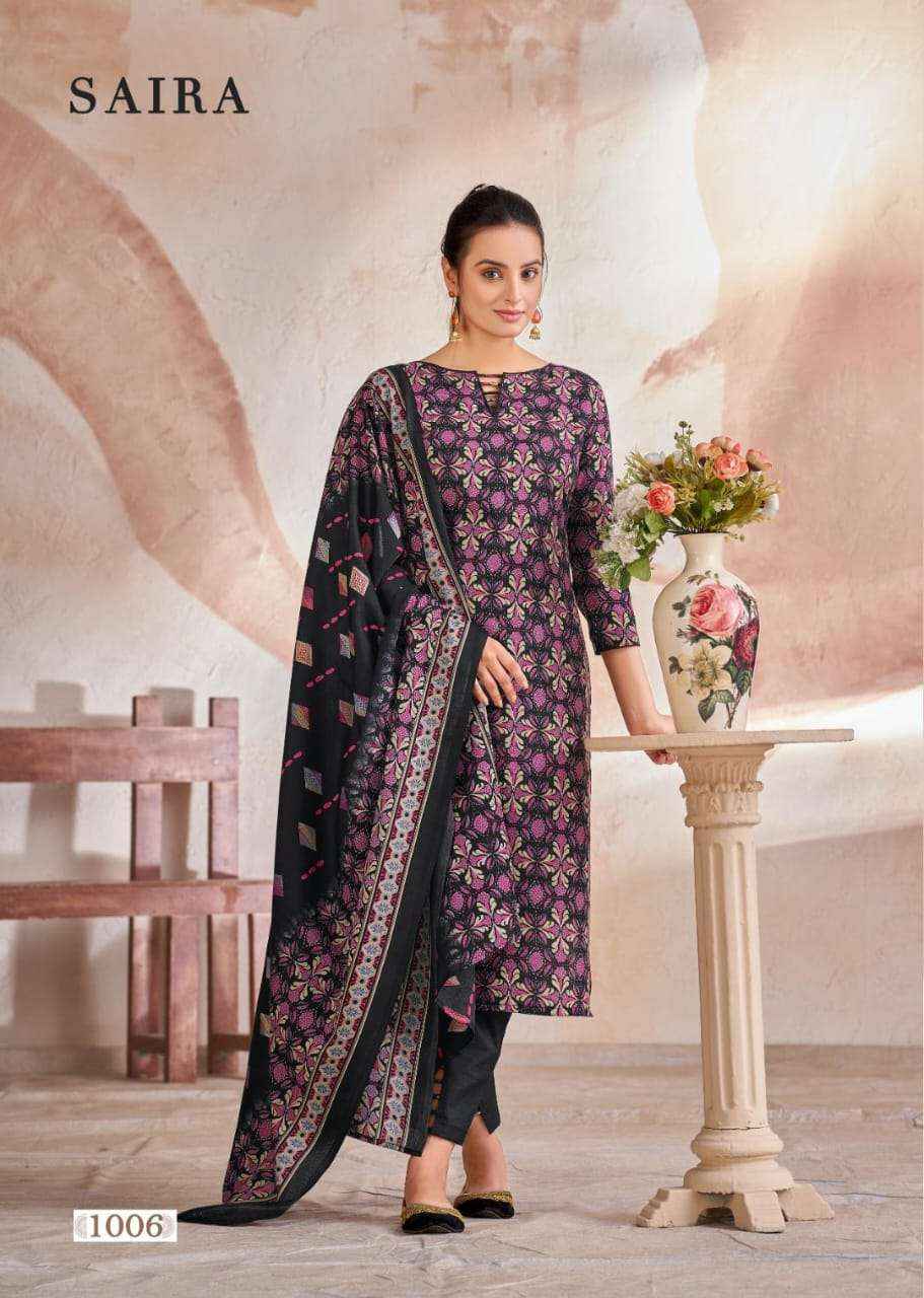 SKT SUITS SAIRA CAMBRIC COTTON DIGITAL PRINT DRESS MATERIAL ( 8 PCS CATALOG )