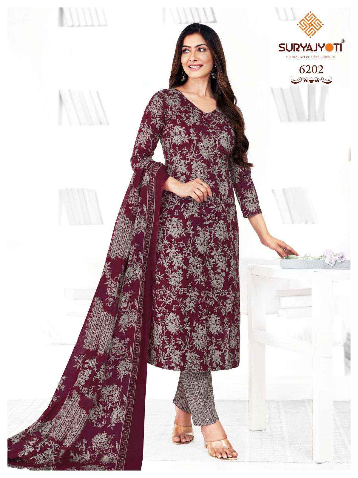 SURYAJYOTI TRENDY COTTON VOL 62 COTTON PRINT SALWAR SUIT ( 20 PCS CATALOG )