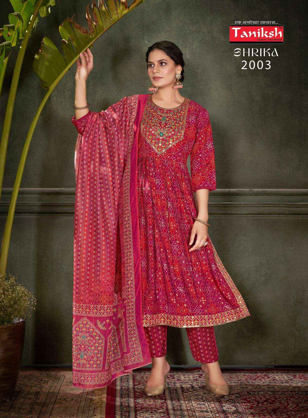 TANIKSH SHRIKA VOL 2 FANCY NAIRA CUT PATTERN KURTI COMBO SET ( 8 PCS CATALOG )