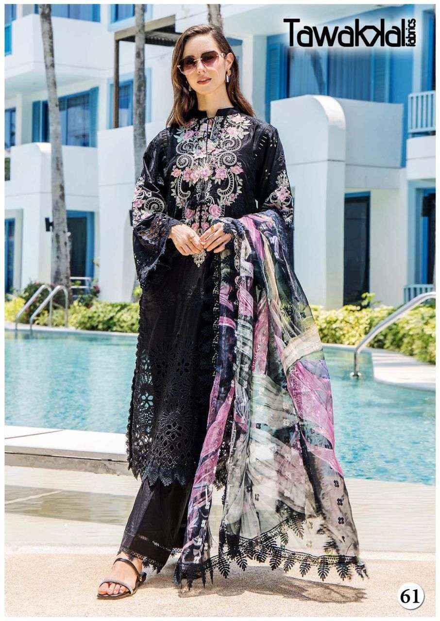 TAWAKKAL FABRICS MEHROZ LUXURY HEAVY COTTON COLLECTION VOL 7 PAKISTANI SUITS ( 10 PCS CATALOG )