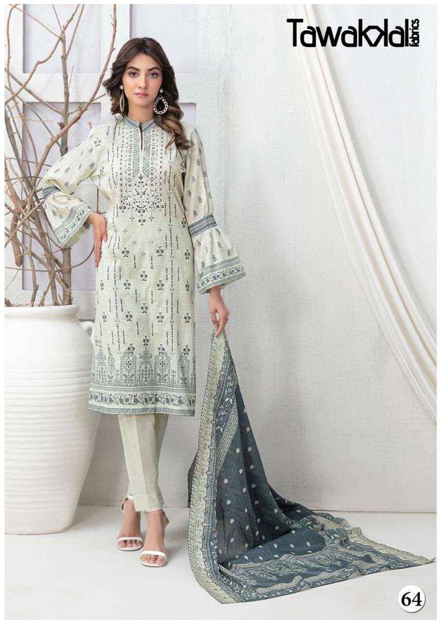 TAWAKKAL FABRICS MEHROZ LUXURY HEAVY COTTON COLLECTION VOL 7 PAKISTANI SUITS ( 10 PCS CATALOG )