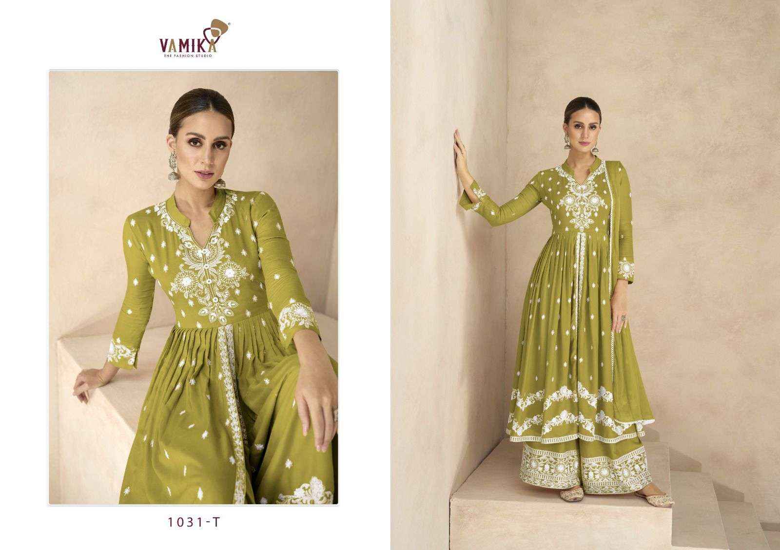 VAMIKA LAKHNAVI VOL 6 PLATINUM HEAVY DESIGNER PARTY WEAR SUIT ( 5 PCS  CATALOG )