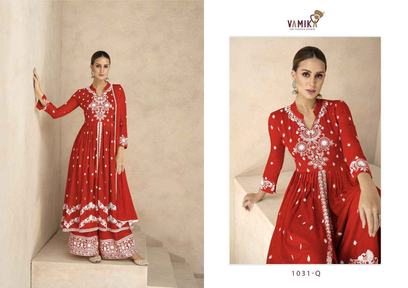 VAMIKA LAKHNAVI VOL 6 PLATINUM HEAVY DESIGNER PARTY WEAR SUIT ( 5 PCS  CATALOG )