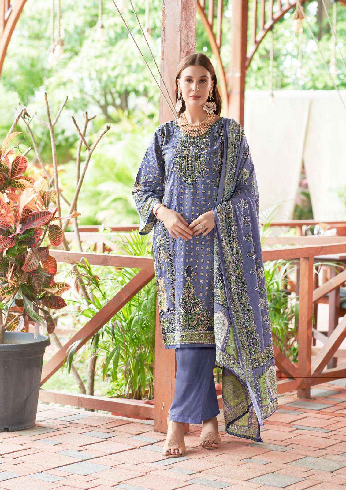 YASHIKA TRENDS NAYRA B COTTON DRESS MATERIAL ( 8 PCS CATALOG )