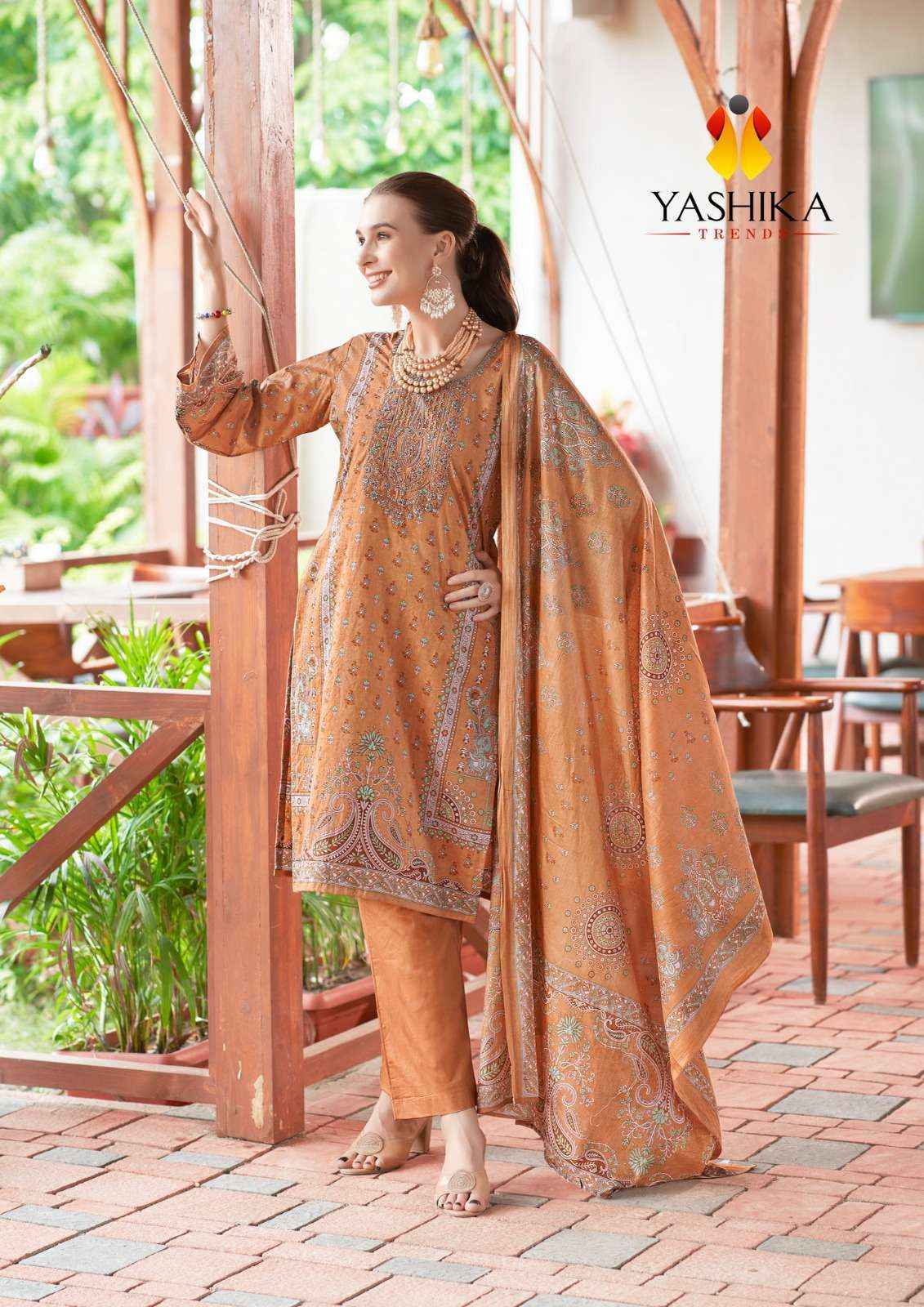 YASHIKA TRENDS NAYRA B COTTON DRESS MATERIAL ( 8 PCS CATALOG )