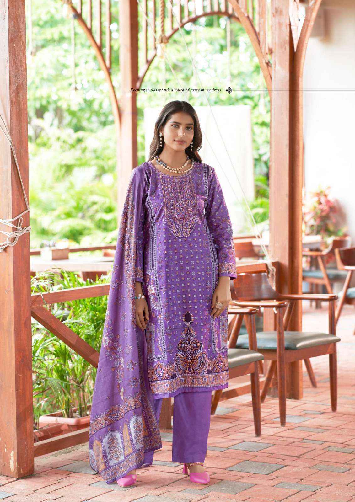 YASHIKA TRENDS NAYRA B COTTON DRESS MATERIAL ( 8 PCS CATALOG )