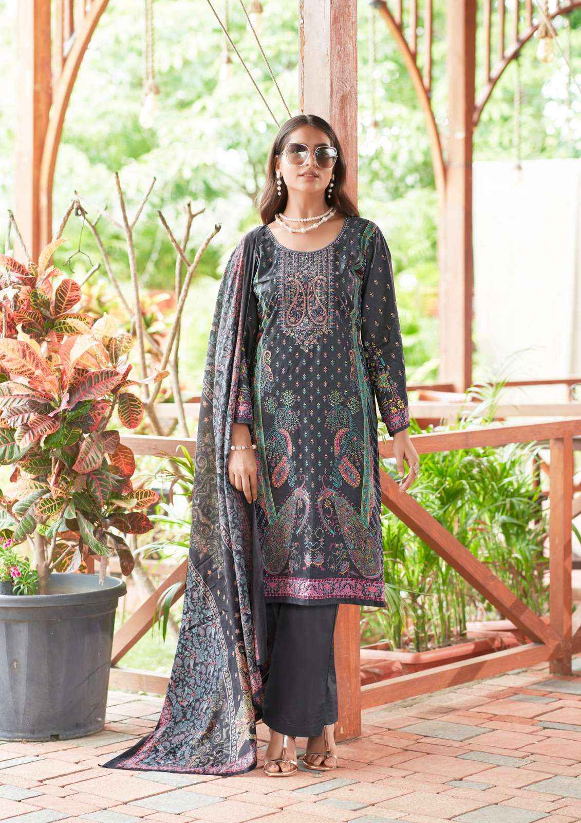 YASHIKA TRENDS NAYRA B COTTON DRESS MATERIAL ( 8 PCS CATALOG )