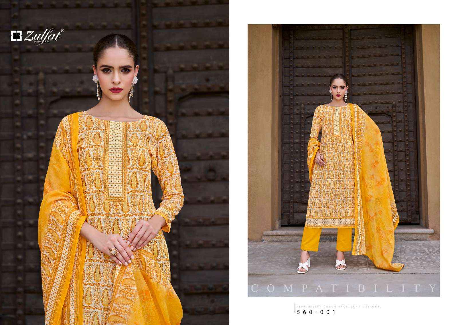 ZULFAT DESIGNER SUITS ZOHRA VOL 3 COTTON DESIGNER PRINT SUIT ( 8 PCS CATALOG )