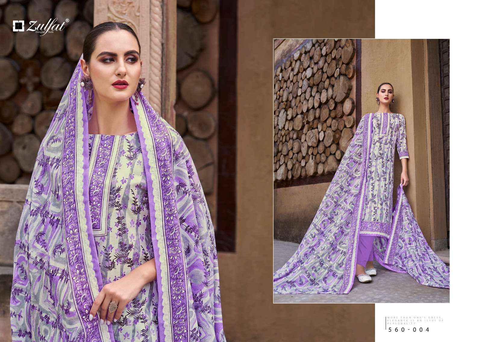 ZULFAT DESIGNER SUITS ZOHRA VOL 3 COTTON DESIGNER PRINT SUIT ( 8 PCS CATALOG )