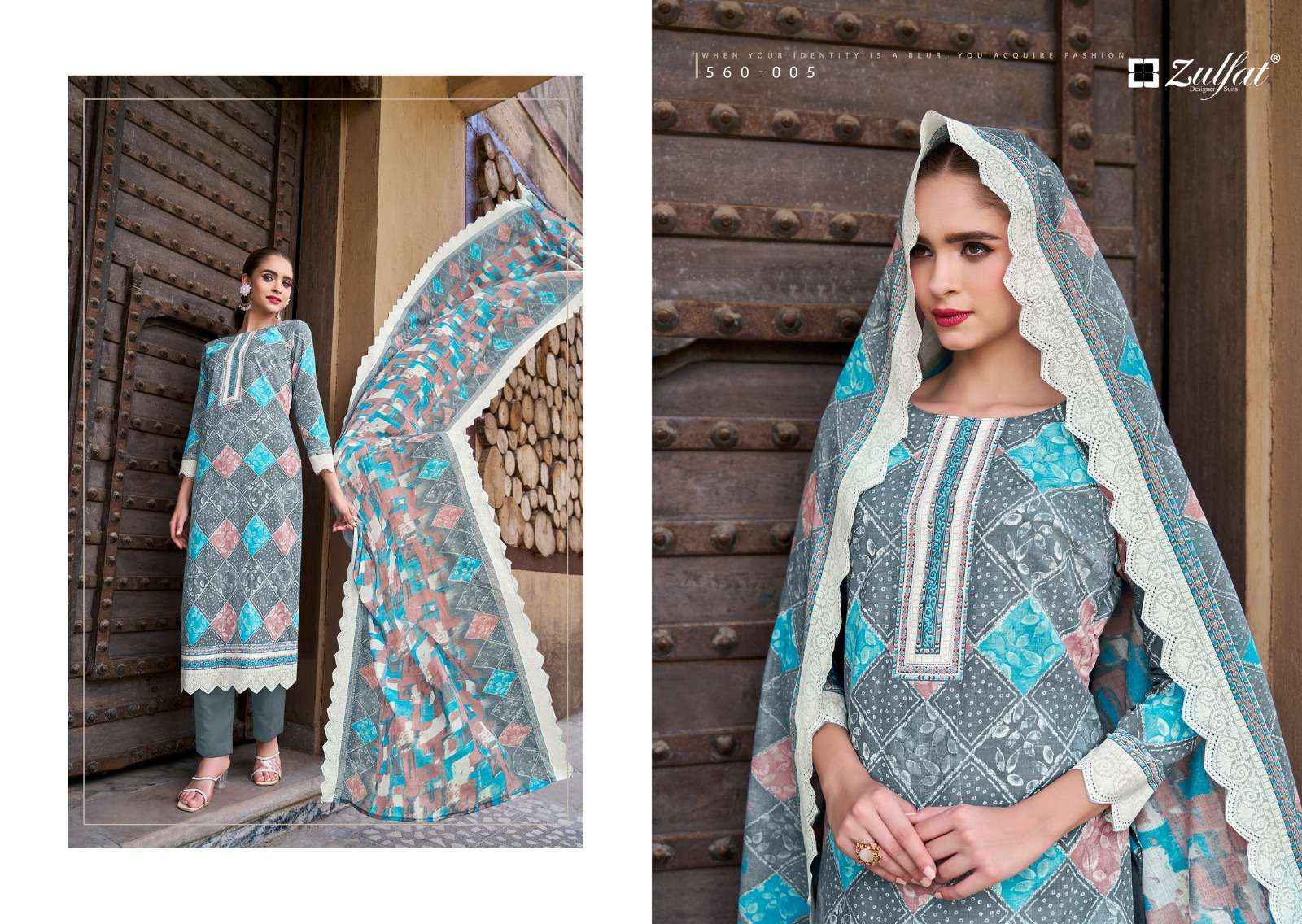 ZULFAT DESIGNER SUITS ZOHRA VOL 3 COTTON DESIGNER PRINT SUIT ( 8 PCS CATALOG )