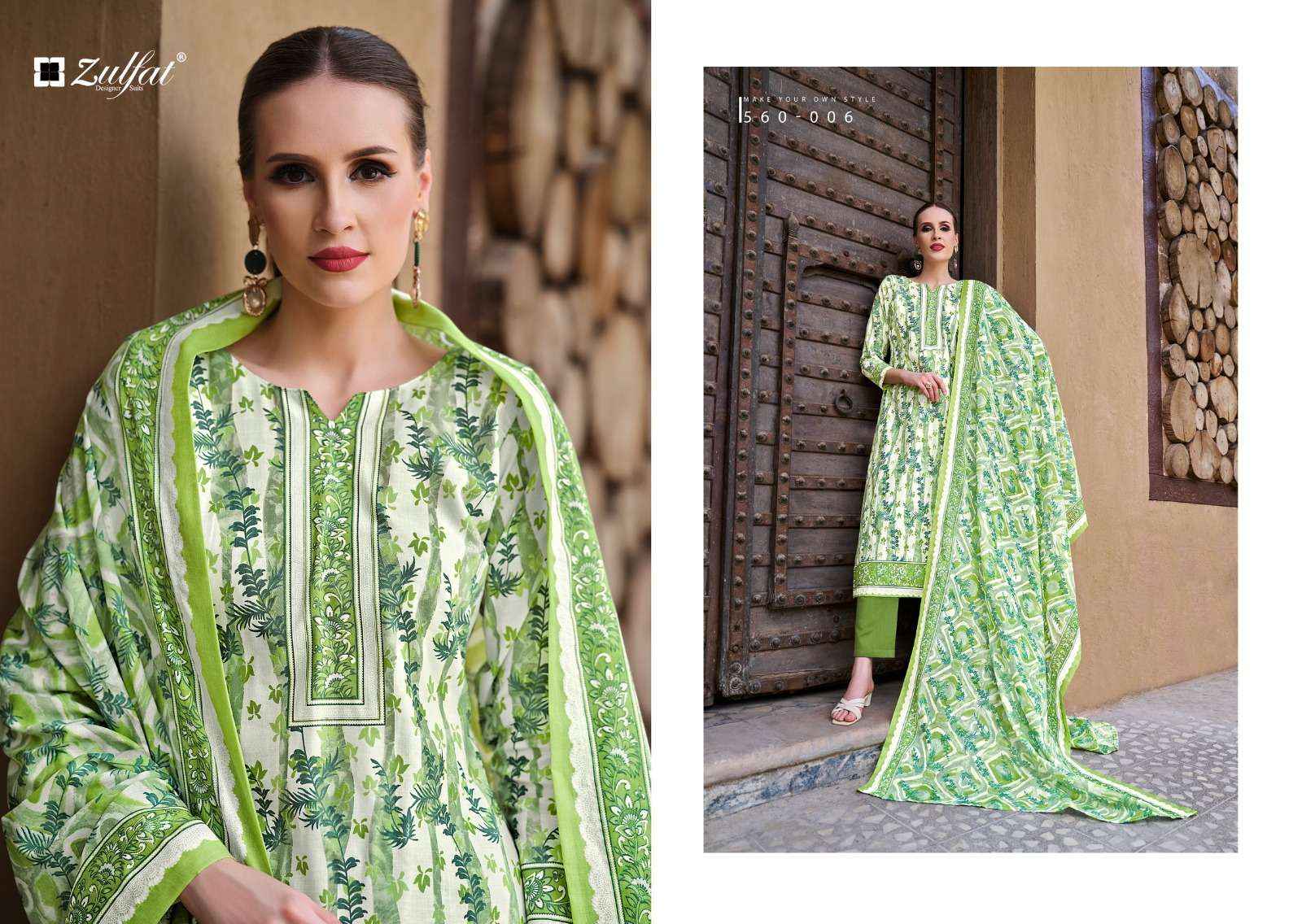 ZULFAT DESIGNER SUITS ZOHRA VOL 3 COTTON DESIGNER PRINT SUIT ( 8 PCS CATALOG )