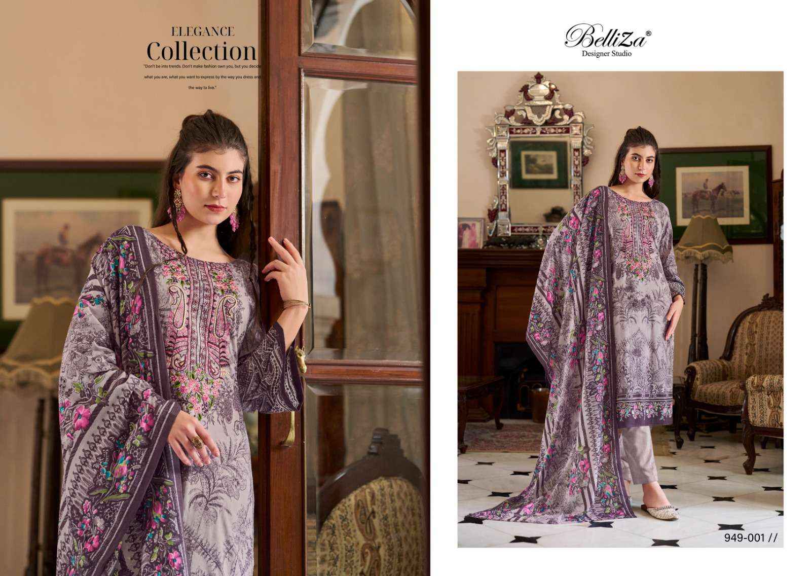 BELLIZA DESIGNER STUDIO NAIRA VOL 67 COTTON DRESS MATERIAL ( 8 PCS CATALOG )