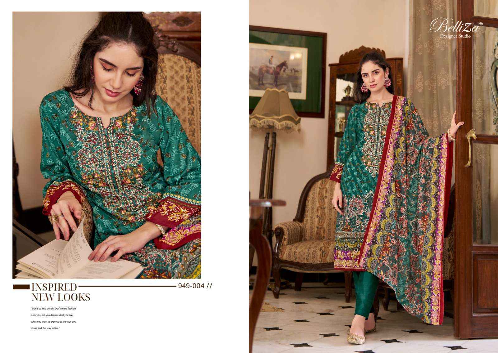 BELLIZA DESIGNER STUDIO NAIRA VOL 67 COTTON DRESS MATERIAL ( 8 PCS CATALOG )