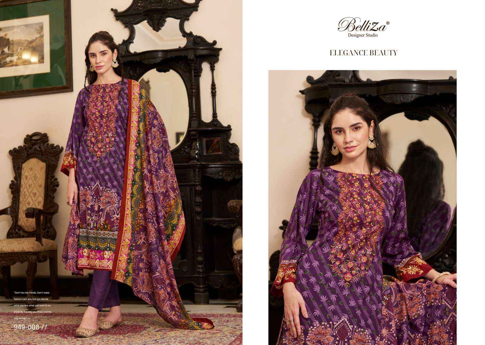 BELLIZA DESIGNER STUDIO NAIRA VOL 67 COTTON DRESS MATERIAL ( 8 PCS CATALOG )