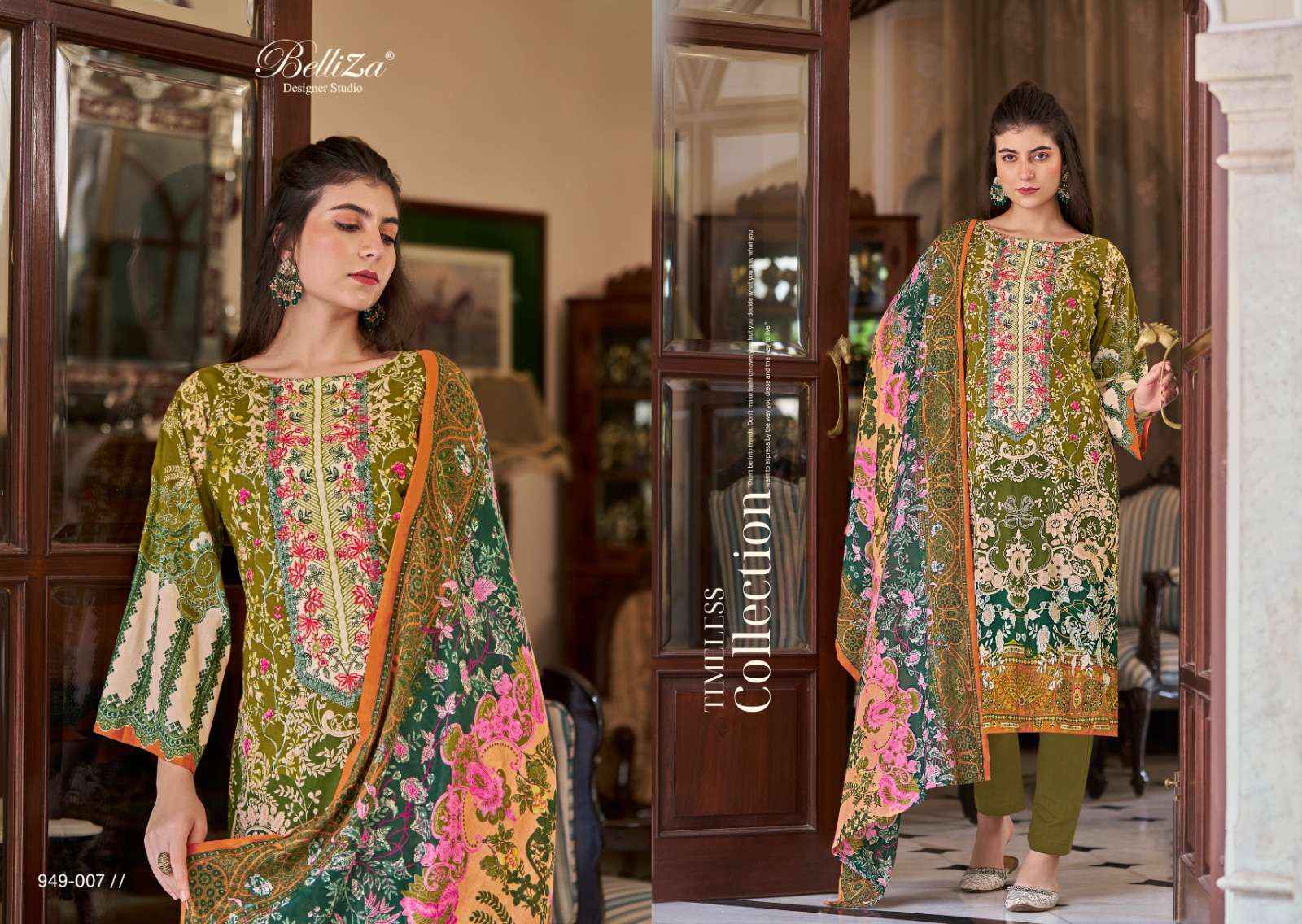 BELLIZA DESIGNER STUDIO NAIRA VOL 67 COTTON DRESS MATERIAL ( 8 PCS CATALOG )