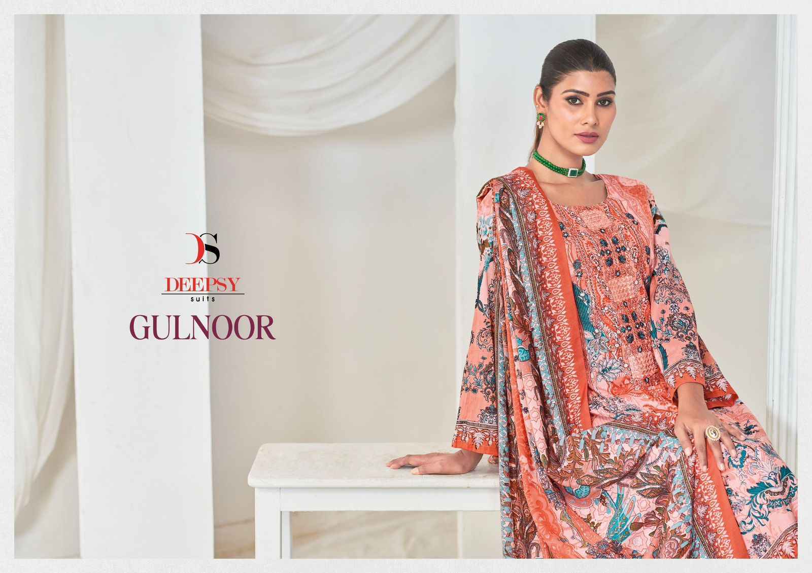 Deepsy Gulnoor Cotton Pakistani Salwar Kameez ( 6 pcs Catalogue )