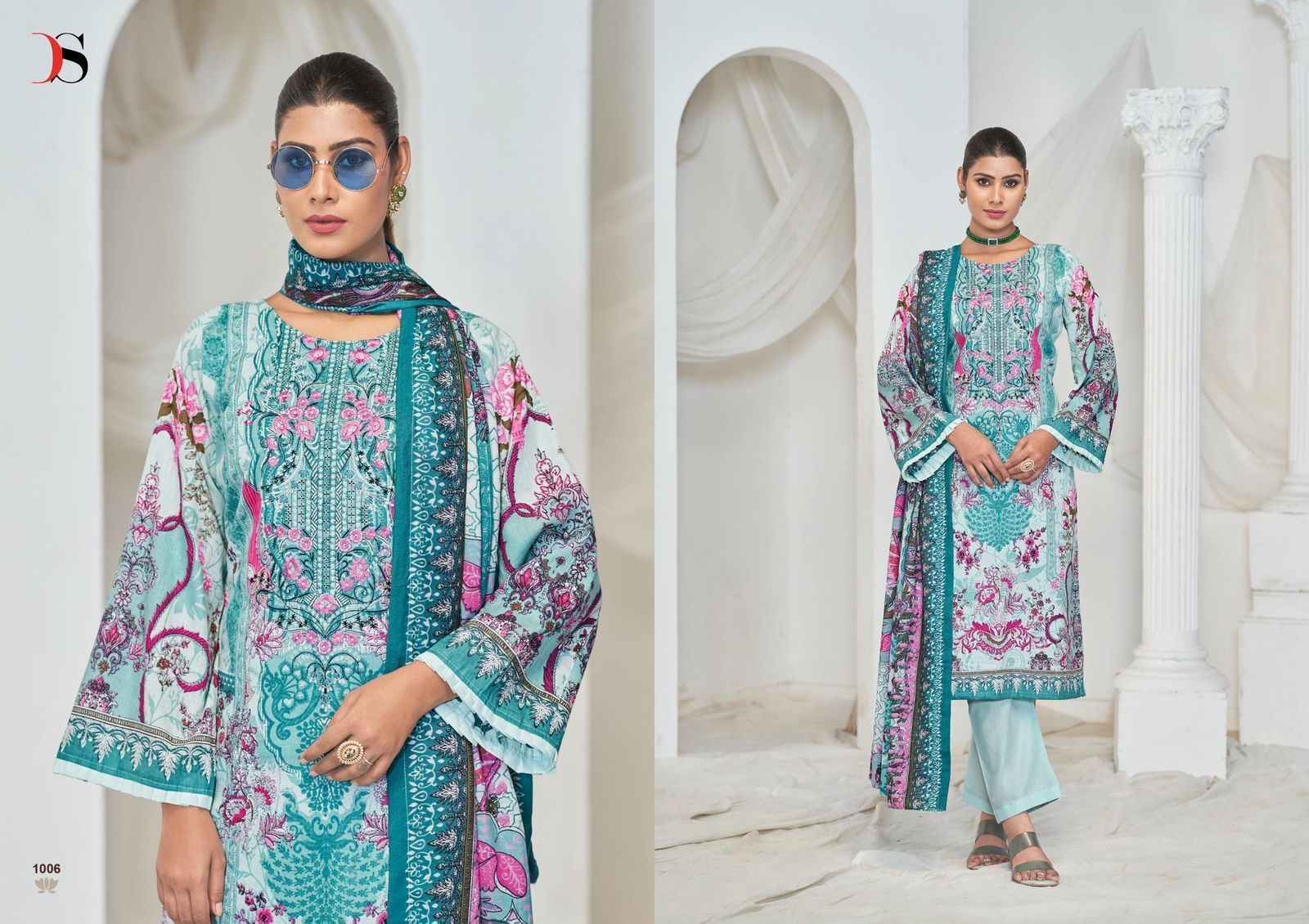 Deepsy Gulnoor Cotton Pakistani Salwar Kameez ( 6 pcs Catalogue )