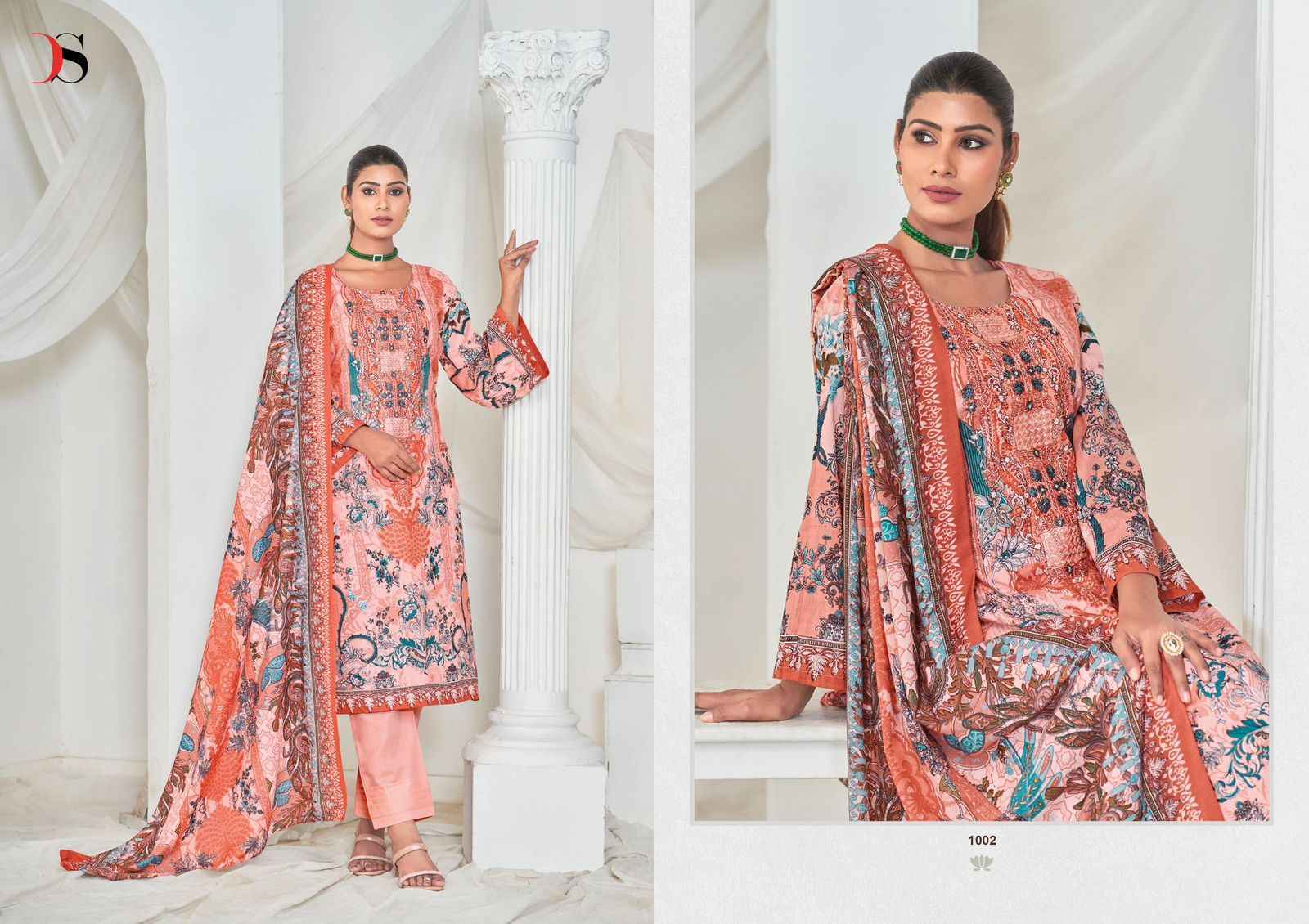 Deepsy Gulnoor Cotton Pakistani Salwar Kameez ( 6 pcs Catalogue )