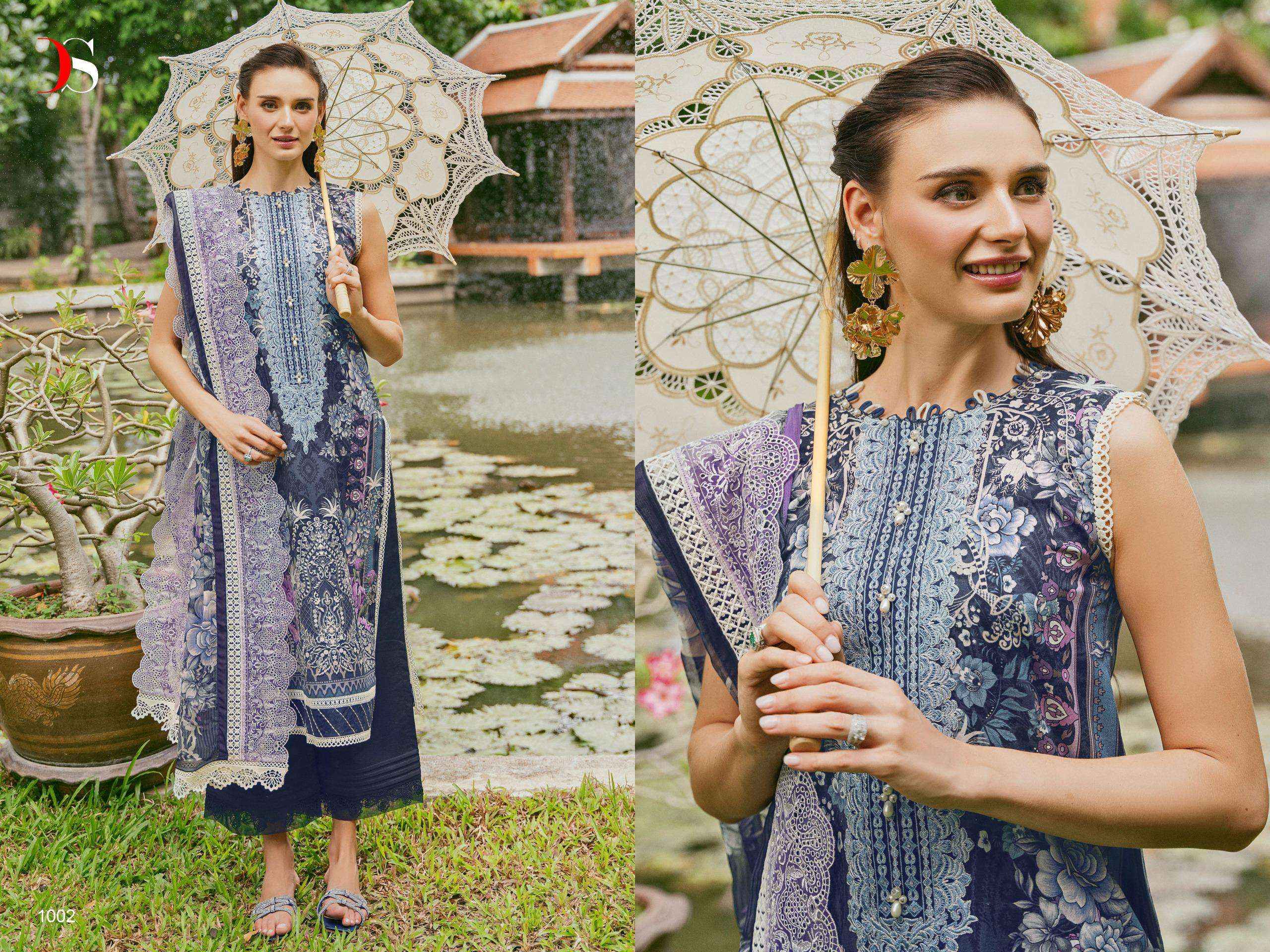 DEEPSY SUITS JADE NEEDLE WONDER 24 VOL 2 COTTON DESIGNER SUIT ( 6 PCS CATALOG )