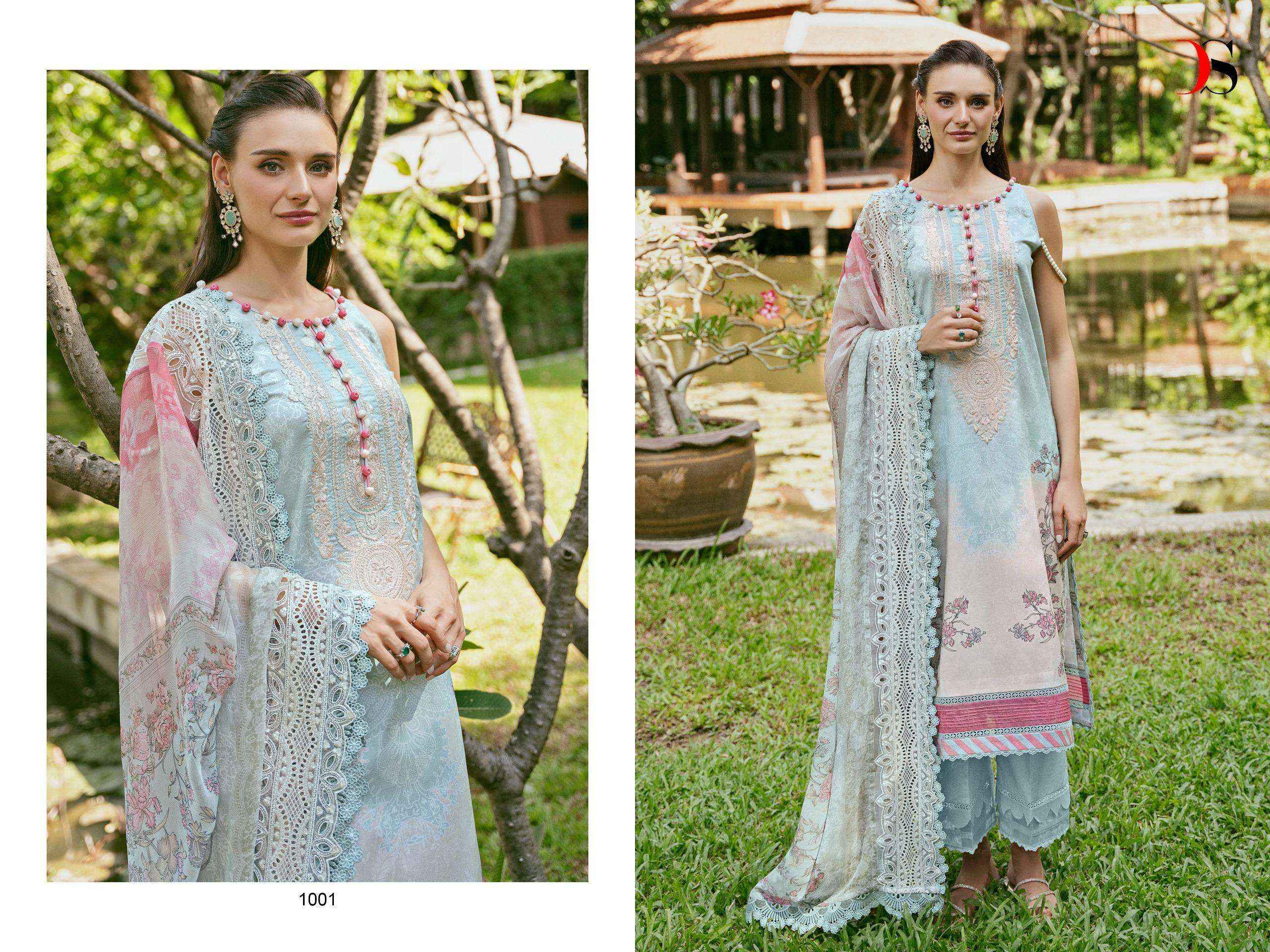 DEEPSY SUITS JADE NEEDLE WONDER 24 VOL 2 COTTON DESIGNER SUIT ( 6 PCS CATALOG )