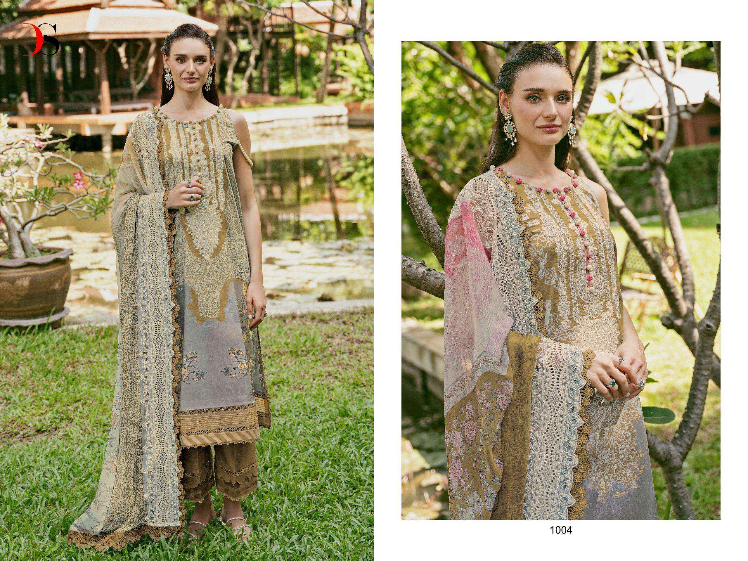 DEEPSY SUITS JADE NEEDLE WONDER 24 VOL 2 COTTON DESIGNER SUIT ( 6 PCS CATALOG )